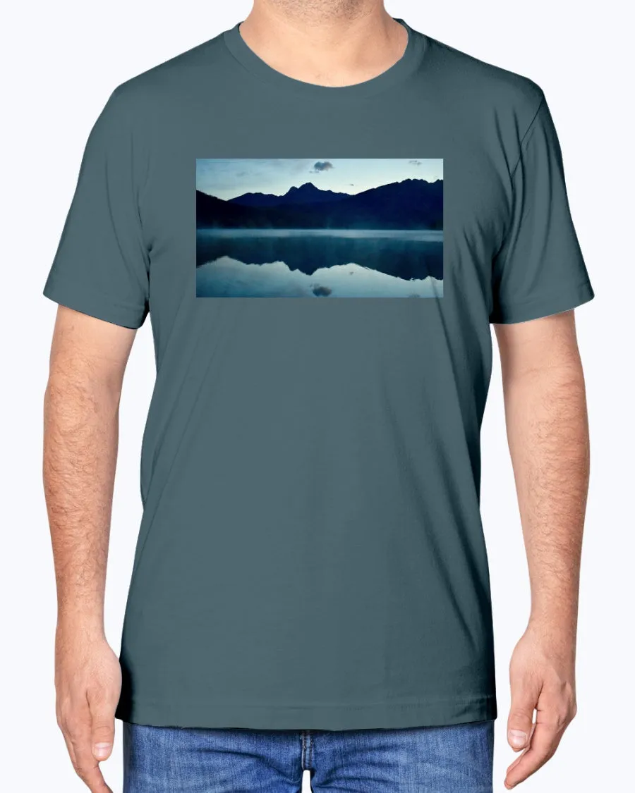 Calm Morning Sunrise, Glacier National Park, Moss Apparel, Unisex T-Shirt sold by Moss Apparel product image thumbnail 5