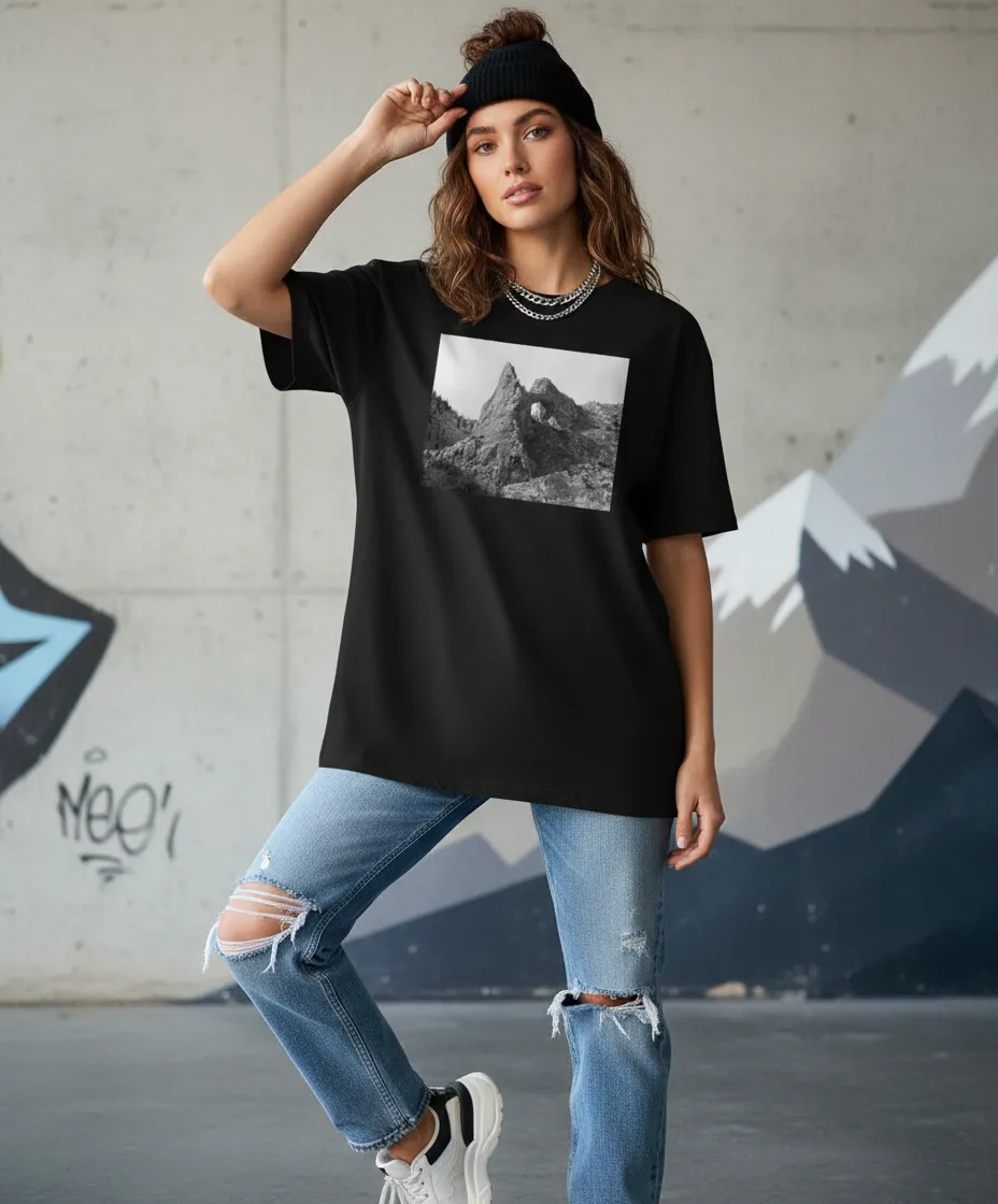Great Basin Arch, National Park, Landscape, Moss Apparel, Unisex T-Shirt sold by Moss Apparel product image thumbnail 3