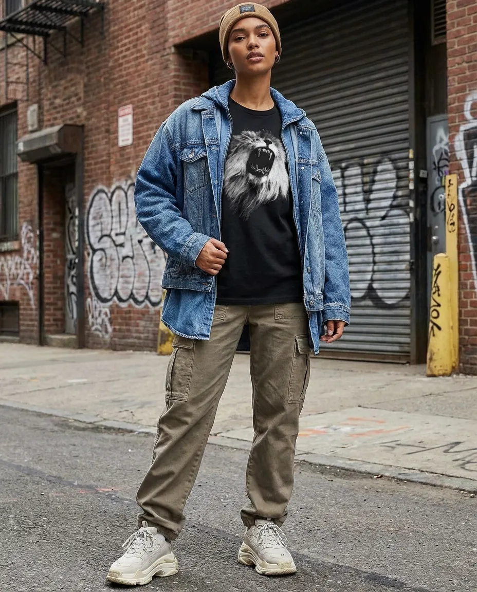 Majestic Lion, Wildlife Conservation, Cozy Casual Wear, Moss Apparel, Unisex T-Shirt sold by Moss Apparel product image thumbnail 3