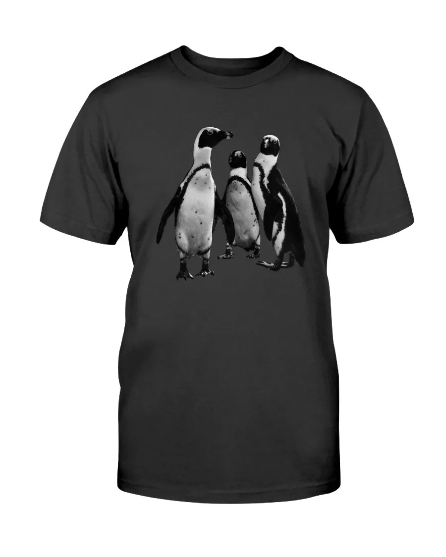 Penguin Huddle, Wildlife Conservation, Moss Apparel, Unisex T-Shirt sold by Moss Apparel product image thumbnail 3