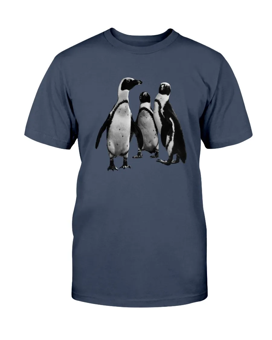 Penguin Huddle, Wildlife Conservation, Moss Apparel, Unisex T-Shirt sold by Moss Apparel product image thumbnail 2