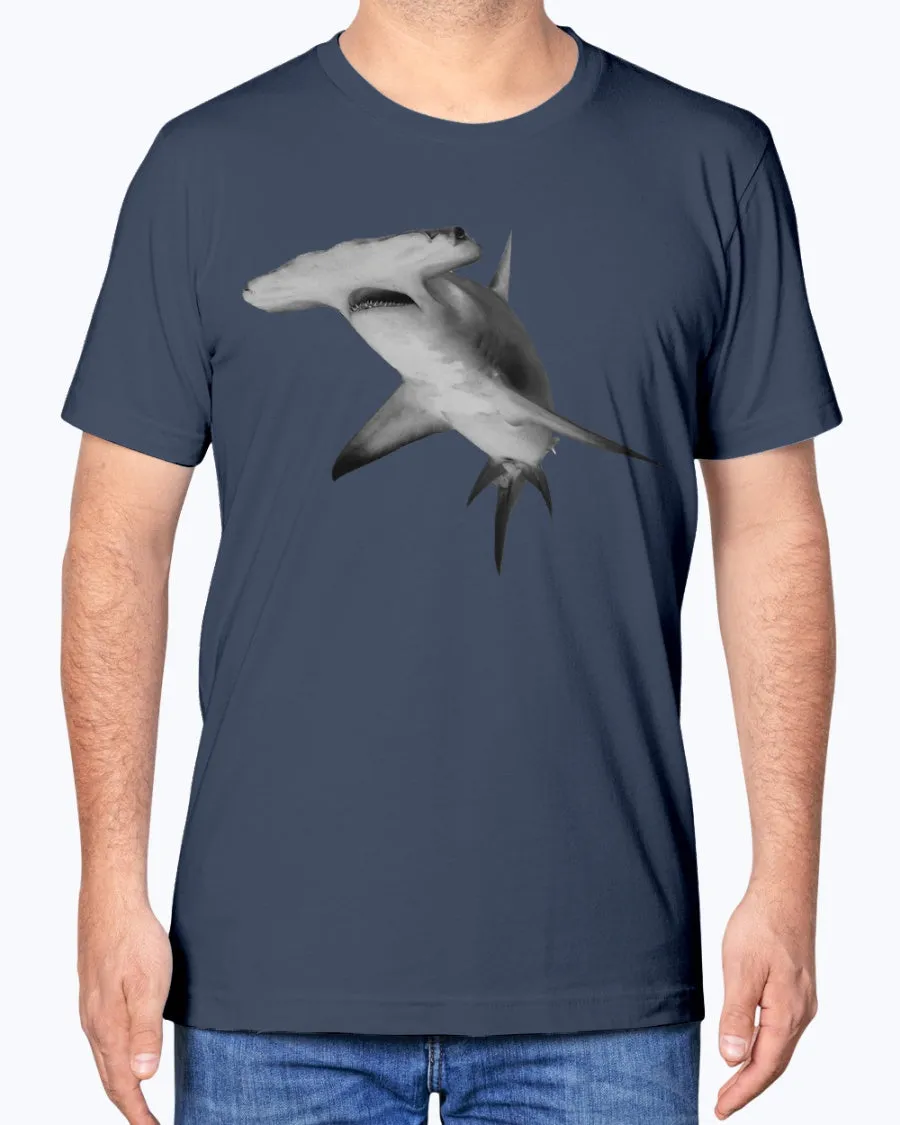 Hammerhead Shark, Great Hammerhead in Bimini Bahamas photograph, Moss Apparel, Unisex T-Shirt sold by Moss Apparel product image thumbnail 3