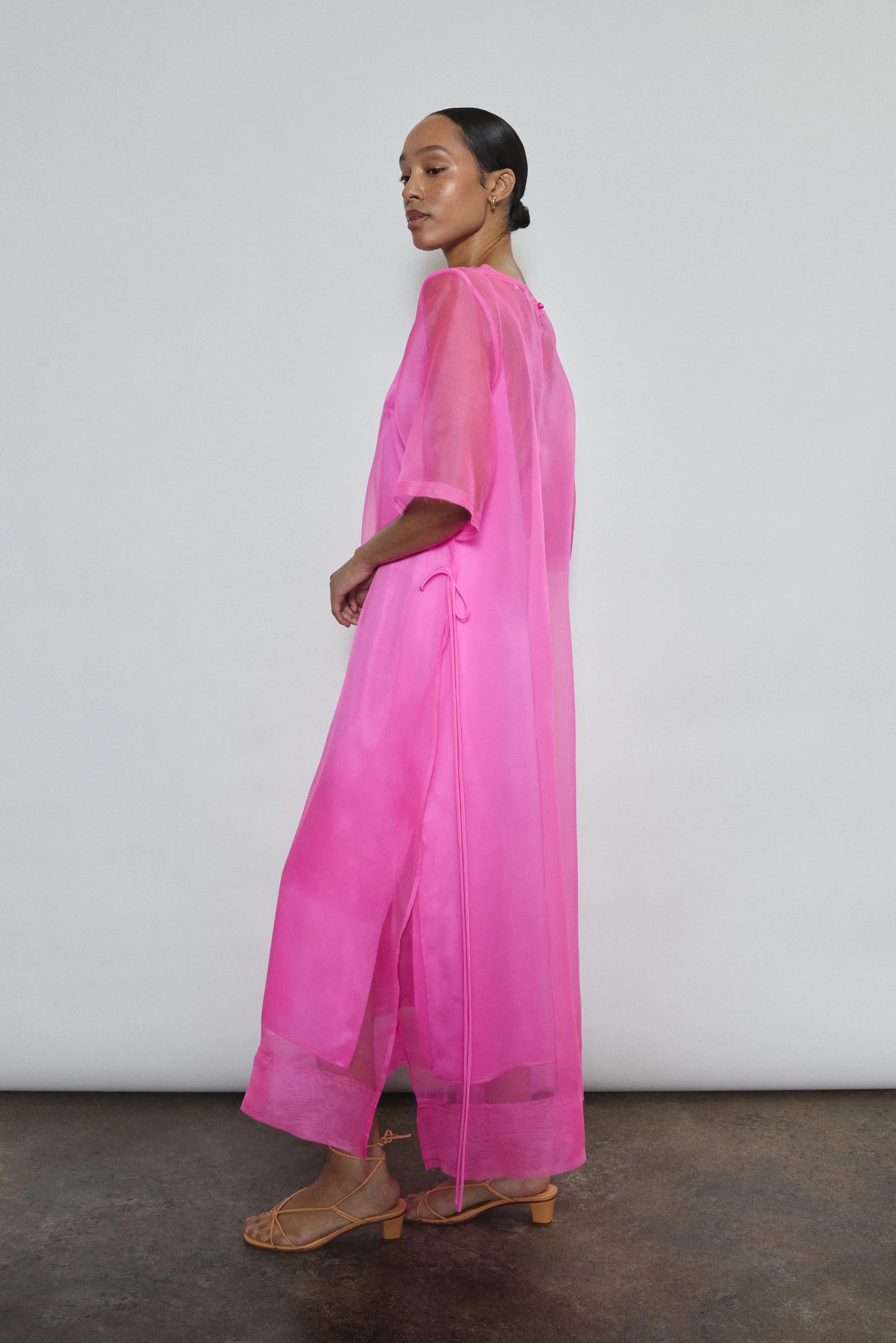Thea Sheath Dress - Hot Pink sold by Kamperett product image thumbnail 2