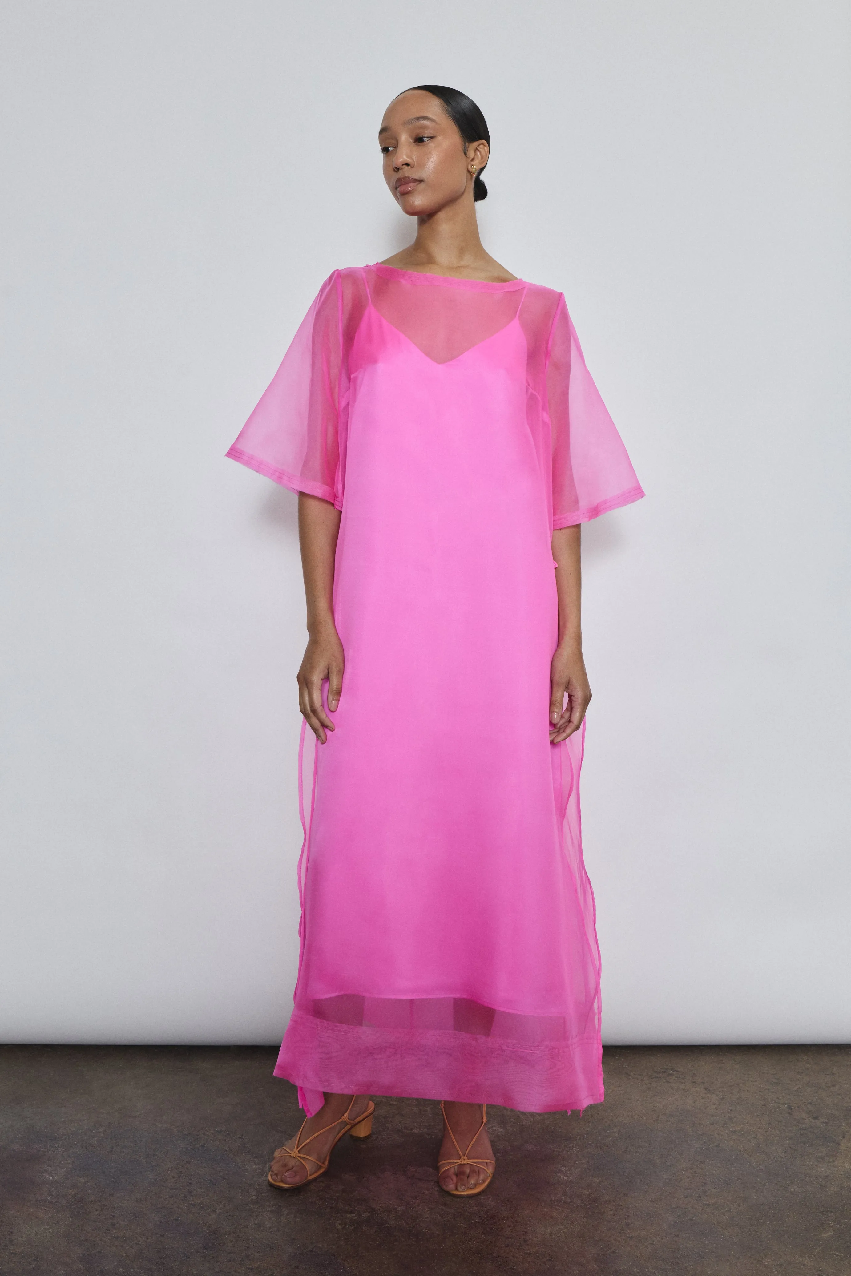Thea Sheath Dress - Hot Pink sold by Kamperett