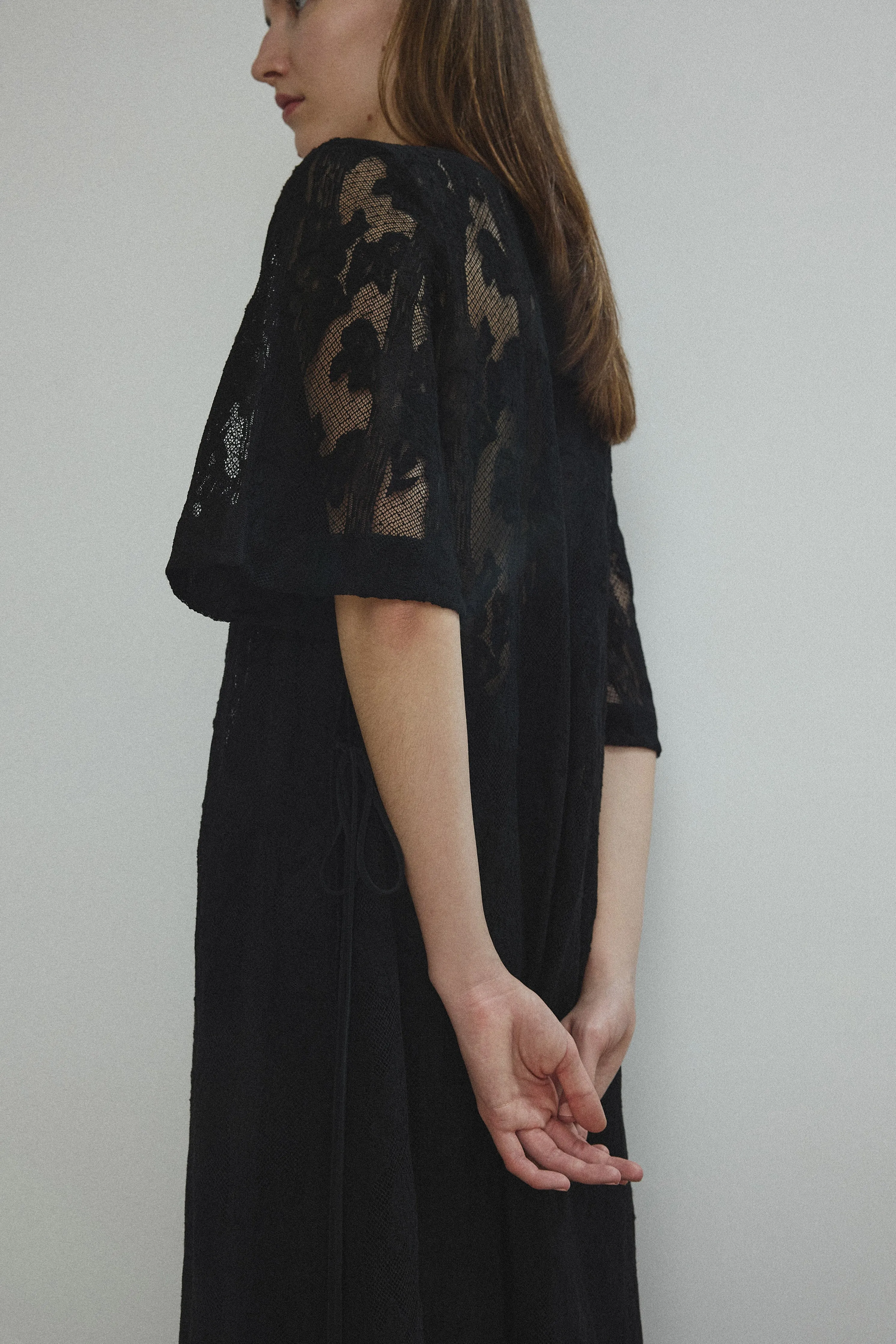Thea Lace Sheath Dress - Black Lace sold by Kamperett product image thumbnail 5