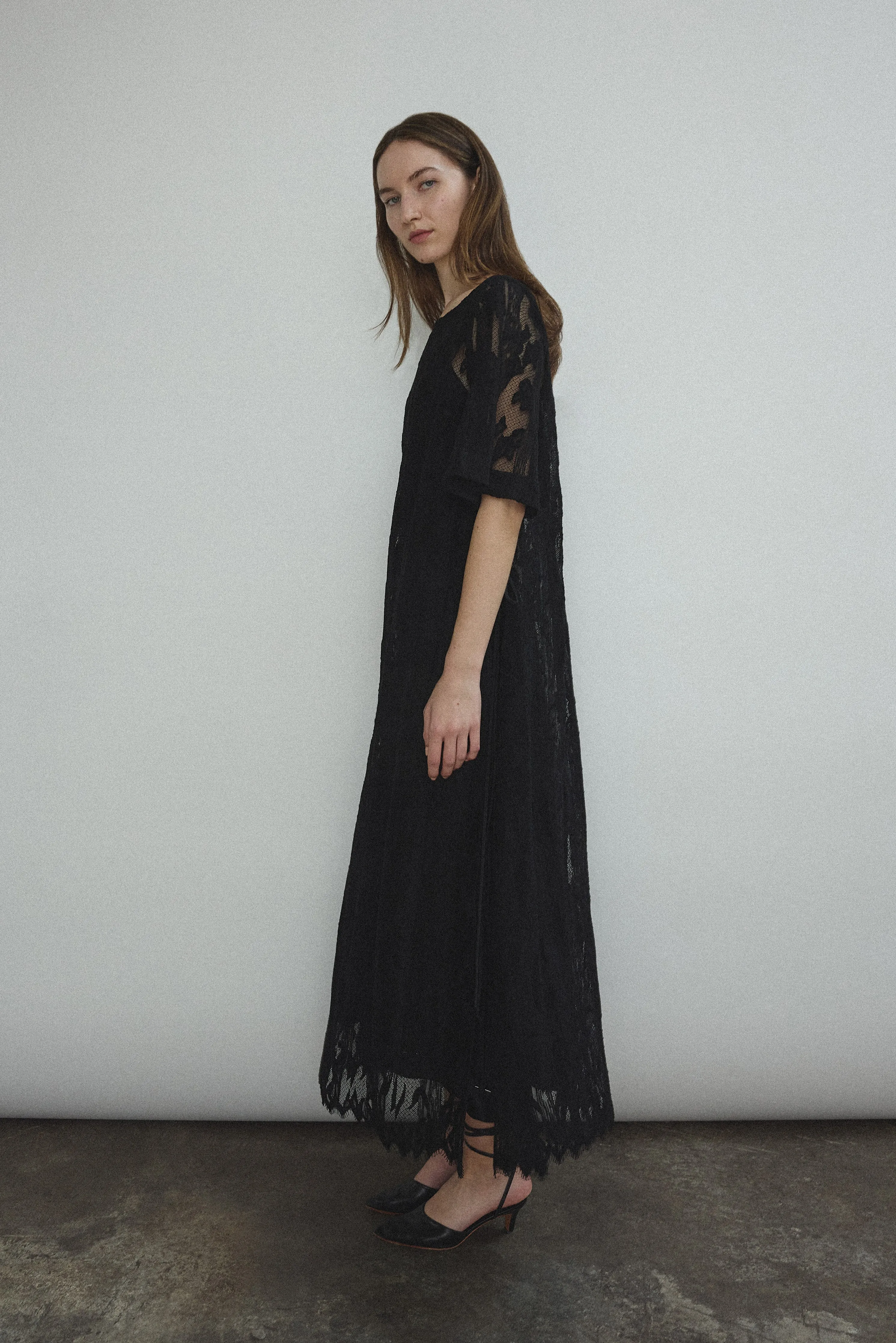 Thea Lace Sheath Dress - Black Lace sold by Kamperett product image thumbnail 2
