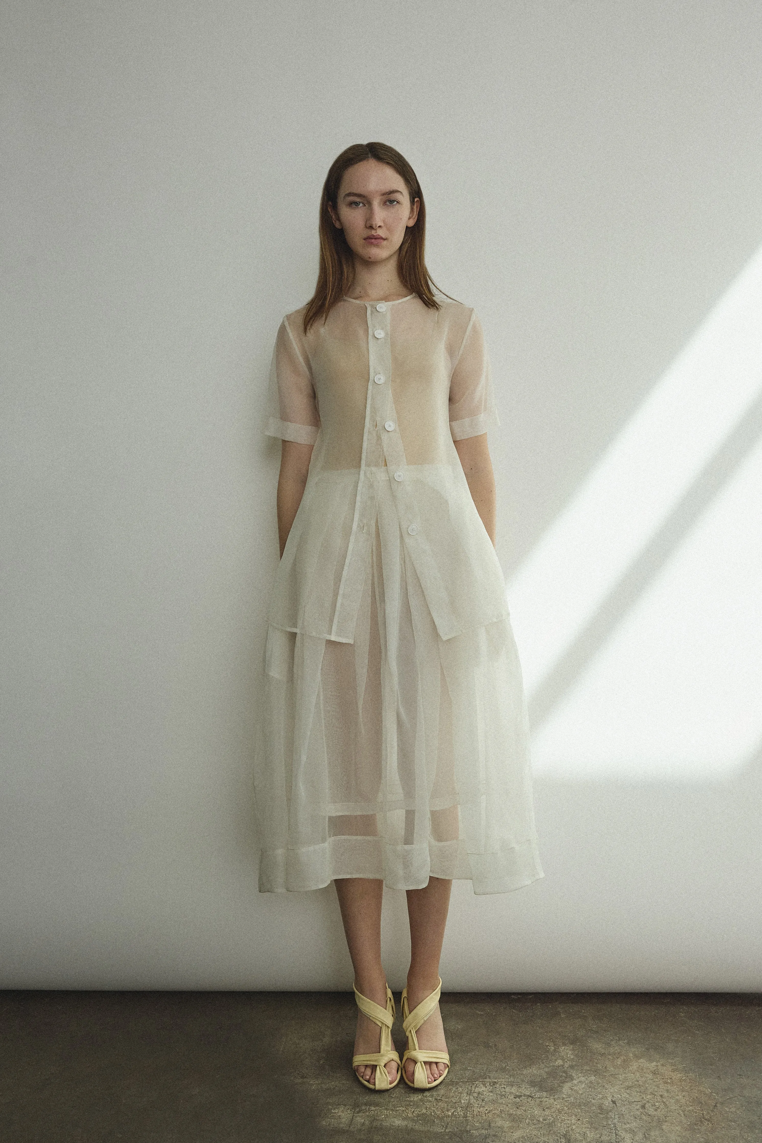 Jette Organza Tee - Alabaster sold by Kamperett