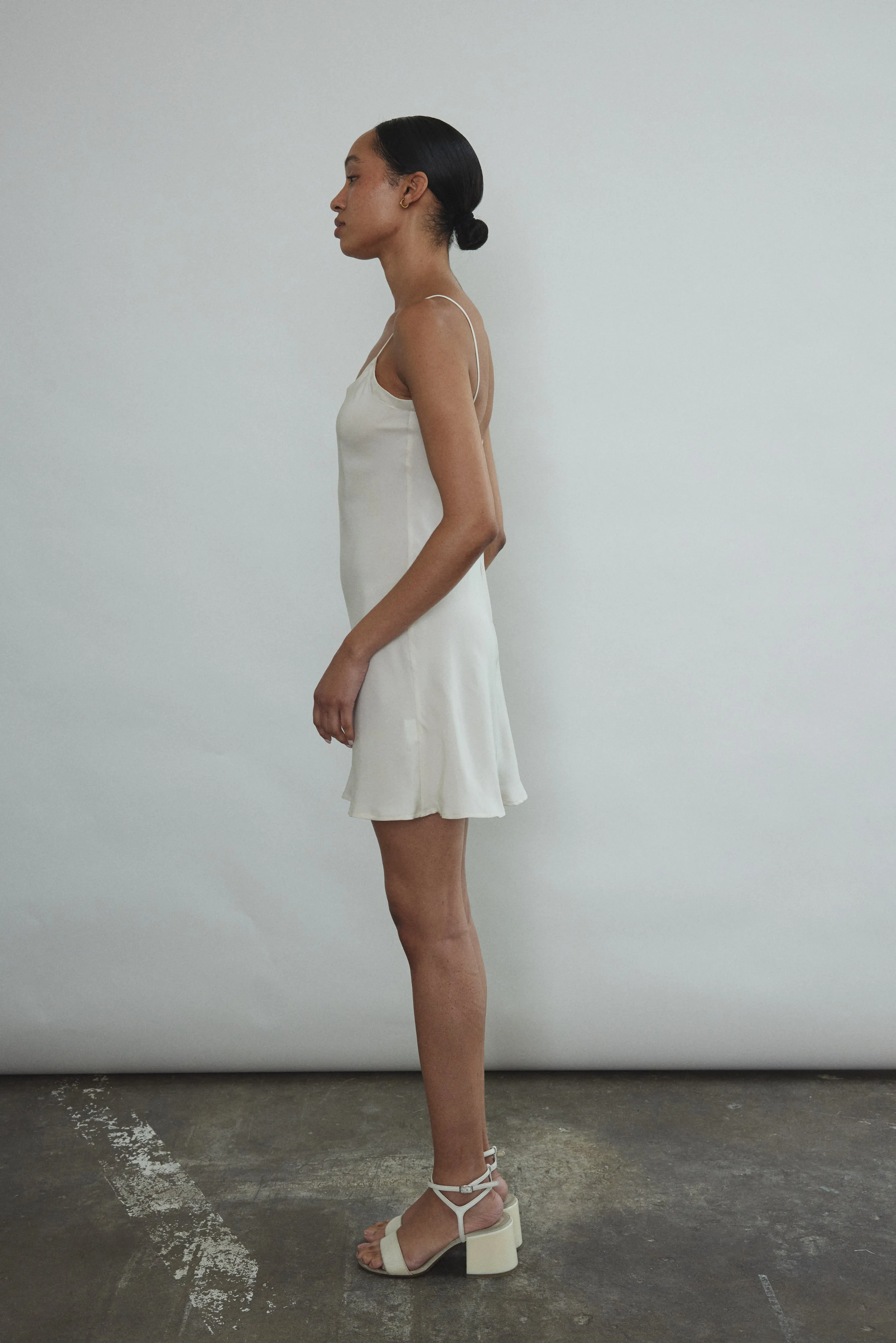 V-Neck Mini Slip - Ivory sold by Kamperett product image thumbnail 4