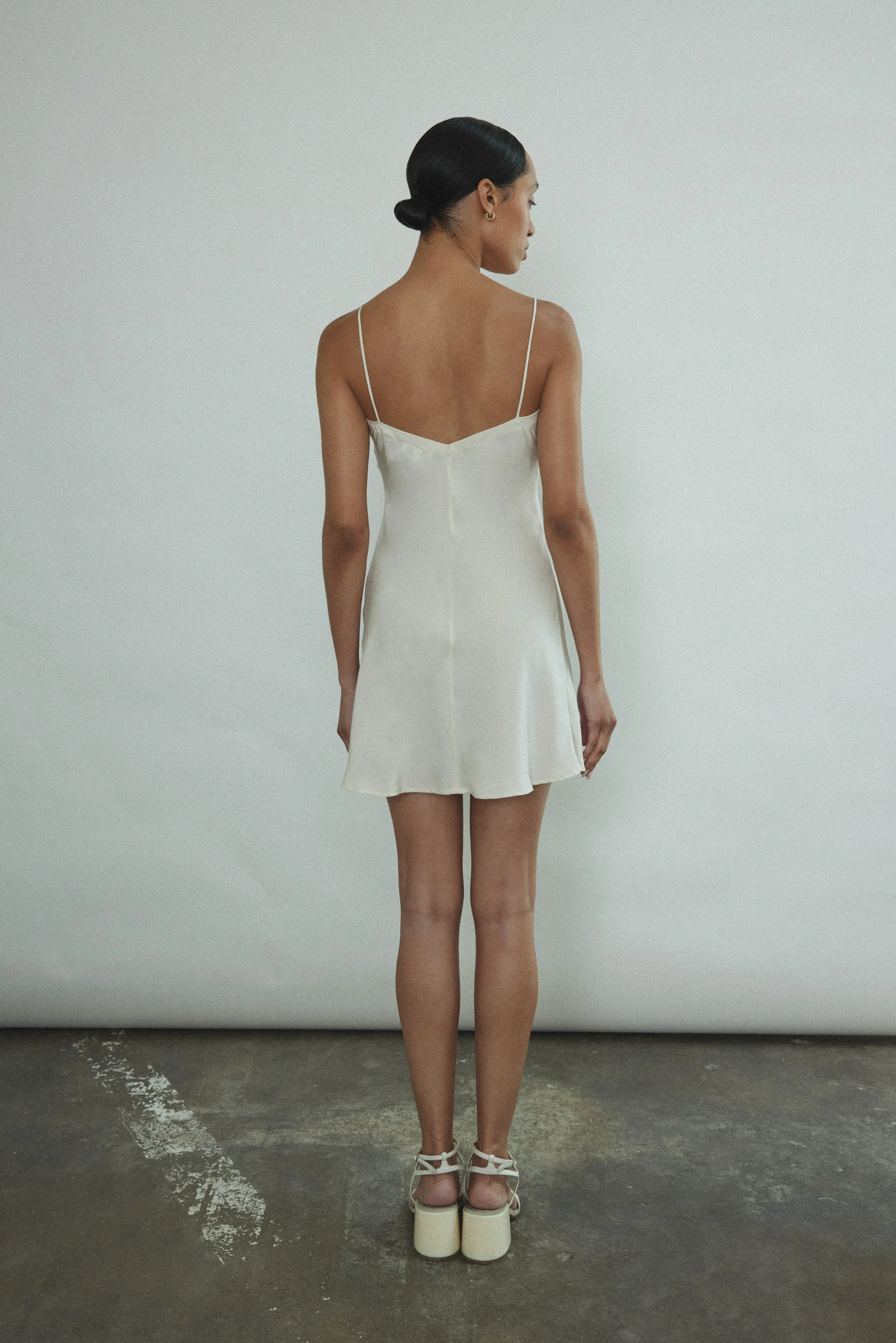 V-Neck Mini Slip - Ivory sold by Kamperett product image thumbnail 2