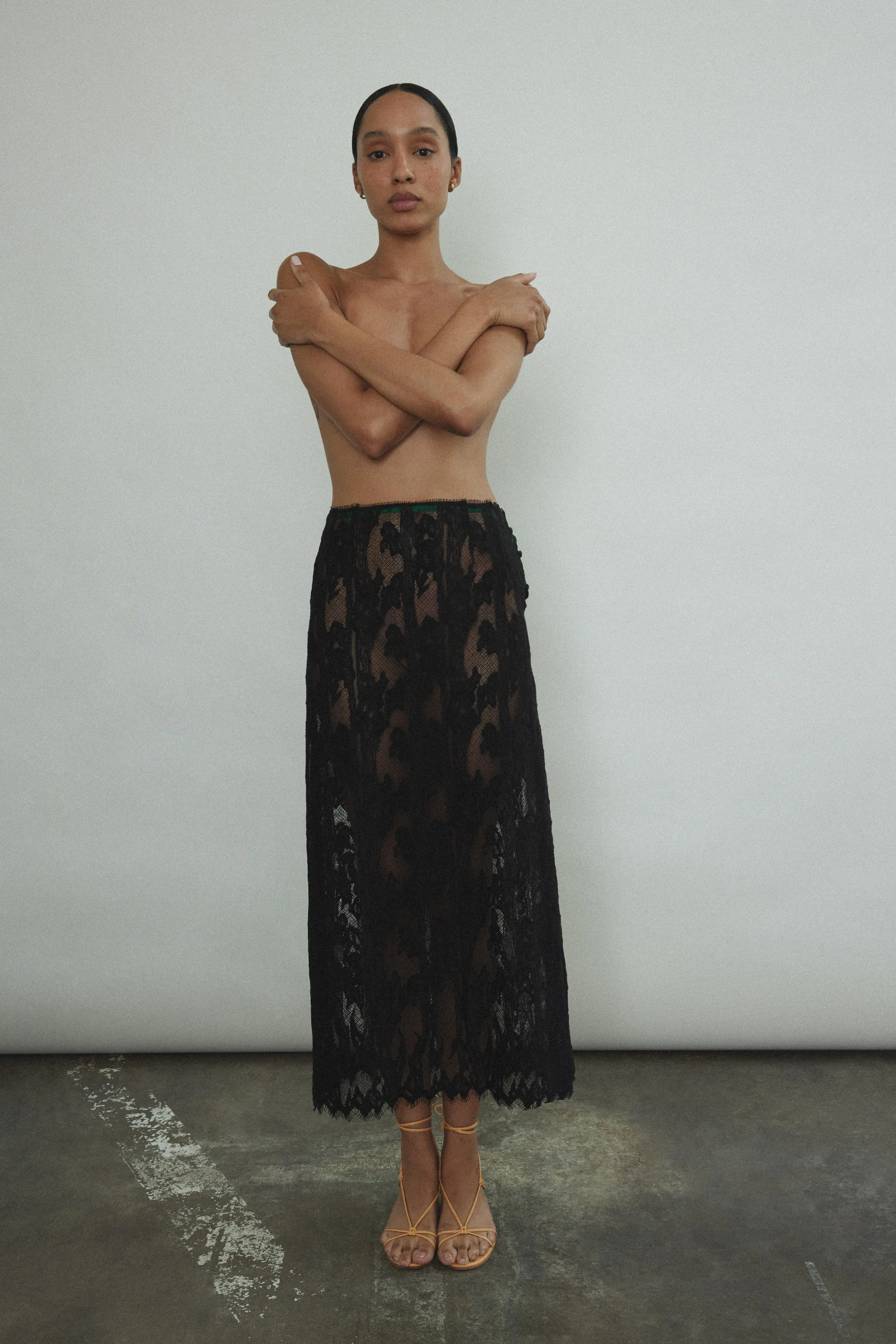 Isabella Skirt - Black Lace sold by Kamperett product image thumbnail 3