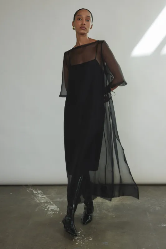 Thea Sheath Dress - Black made by Kamperett
