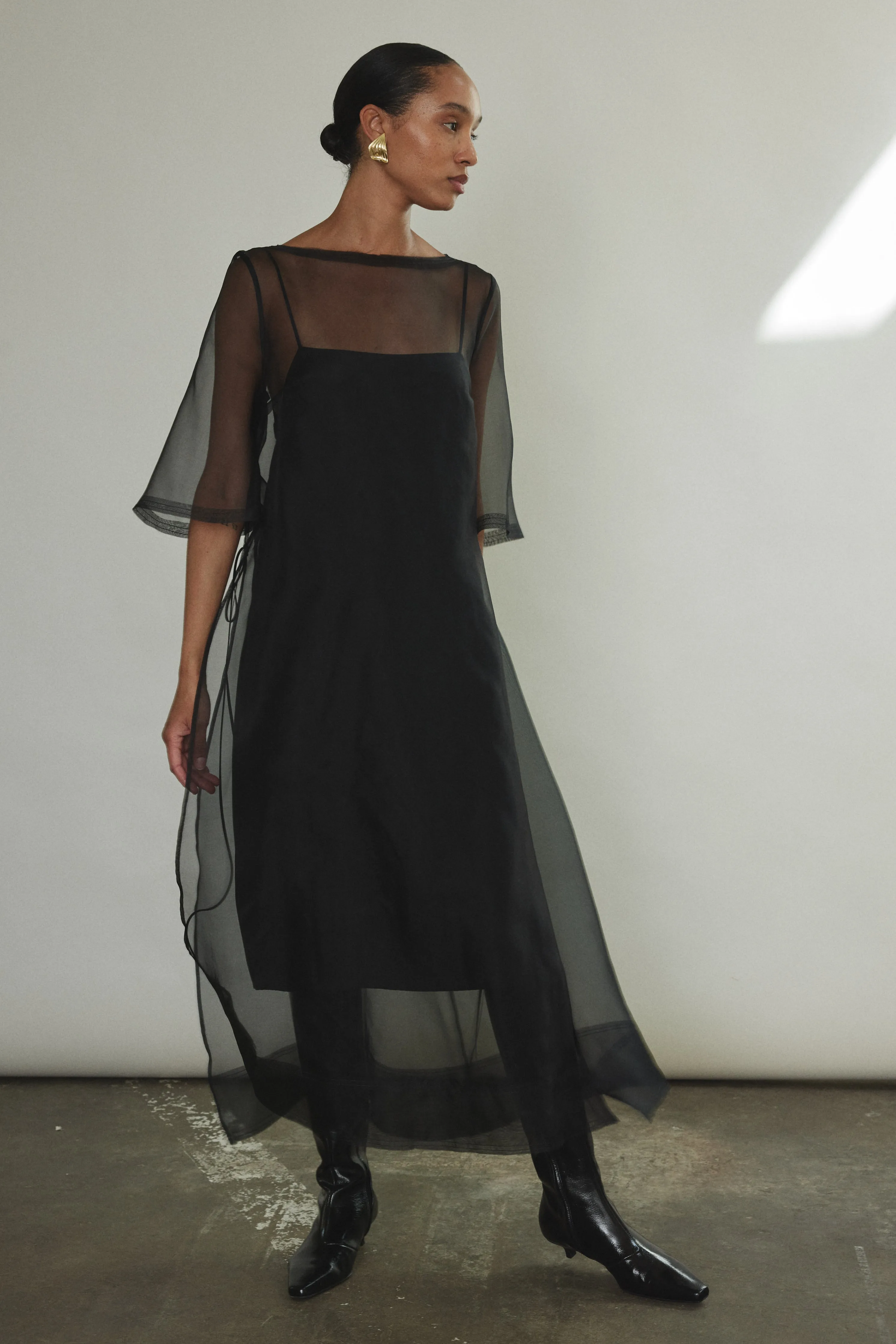 Thea Sheath Dress - Black sold by Kamperett product image thumbnail 3