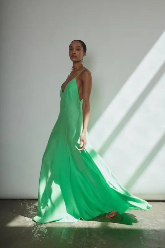 Simone Slip Dress - Celadon made by Kamperett