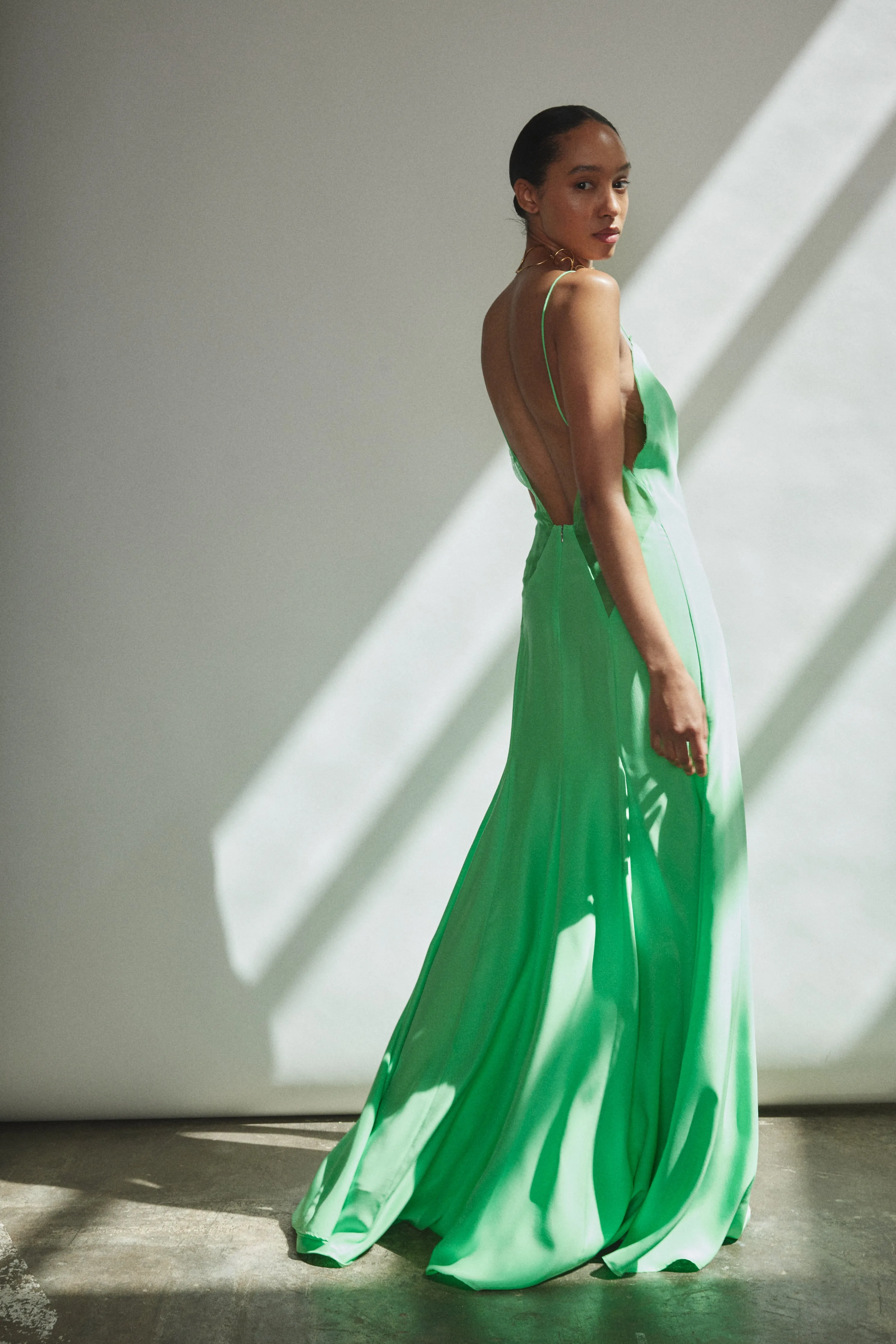 Simone Slip Dress - Celadon sold by Kamperett product image thumbnail 5
