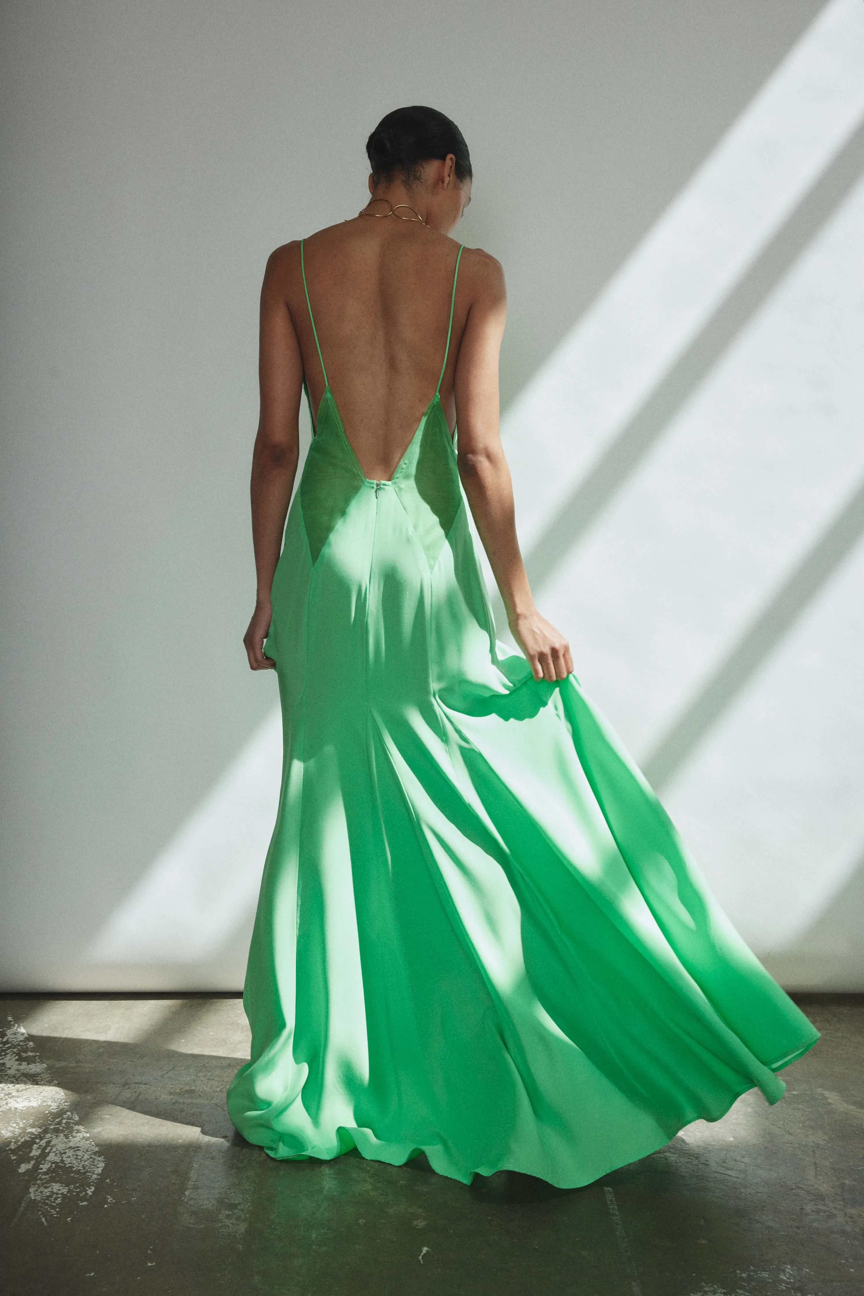 Simone Slip Dress - Celadon sold by Kamperett product image thumbnail 2
