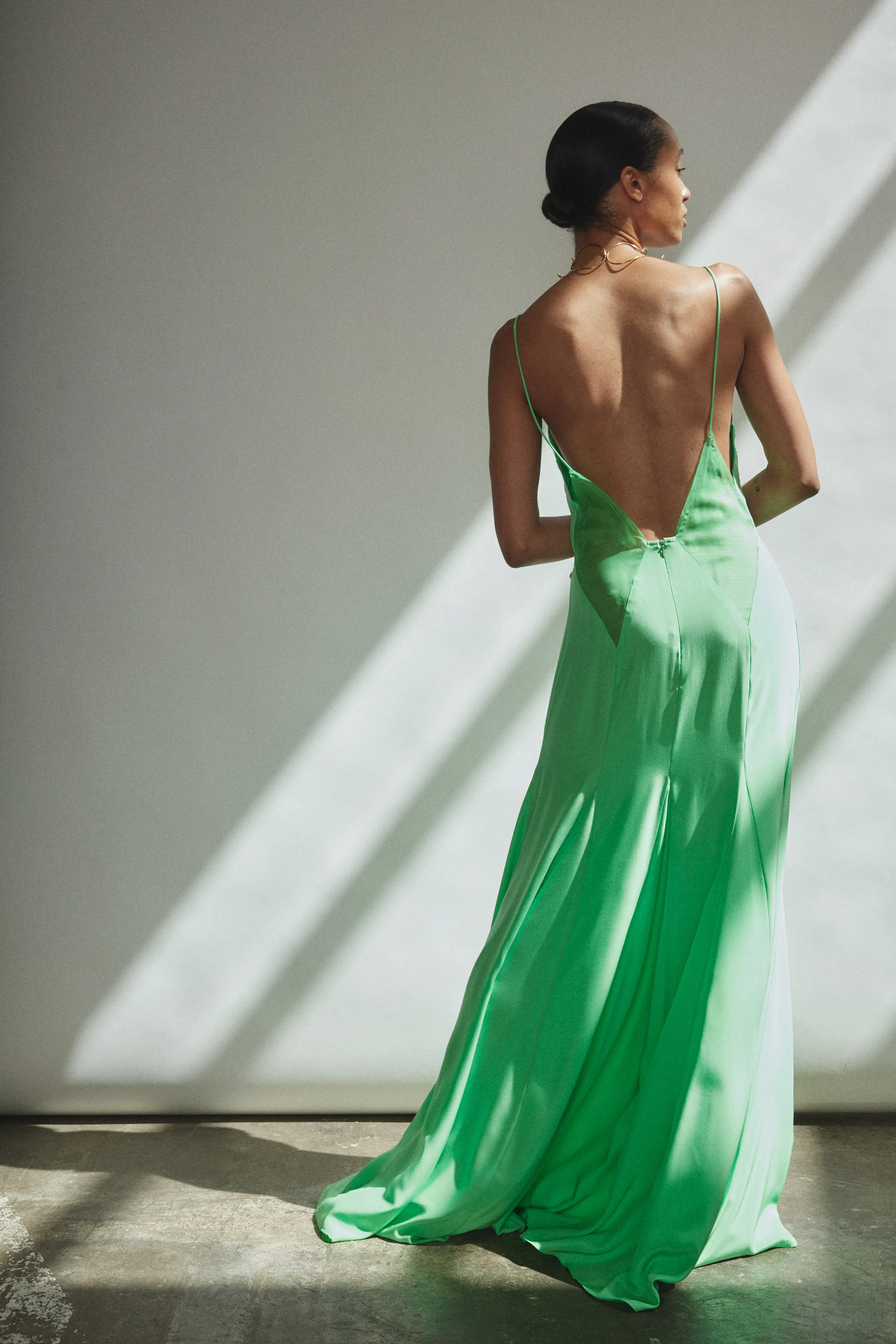 Simone Slip Dress - Celadon sold by Kamperett product image thumbnail 4