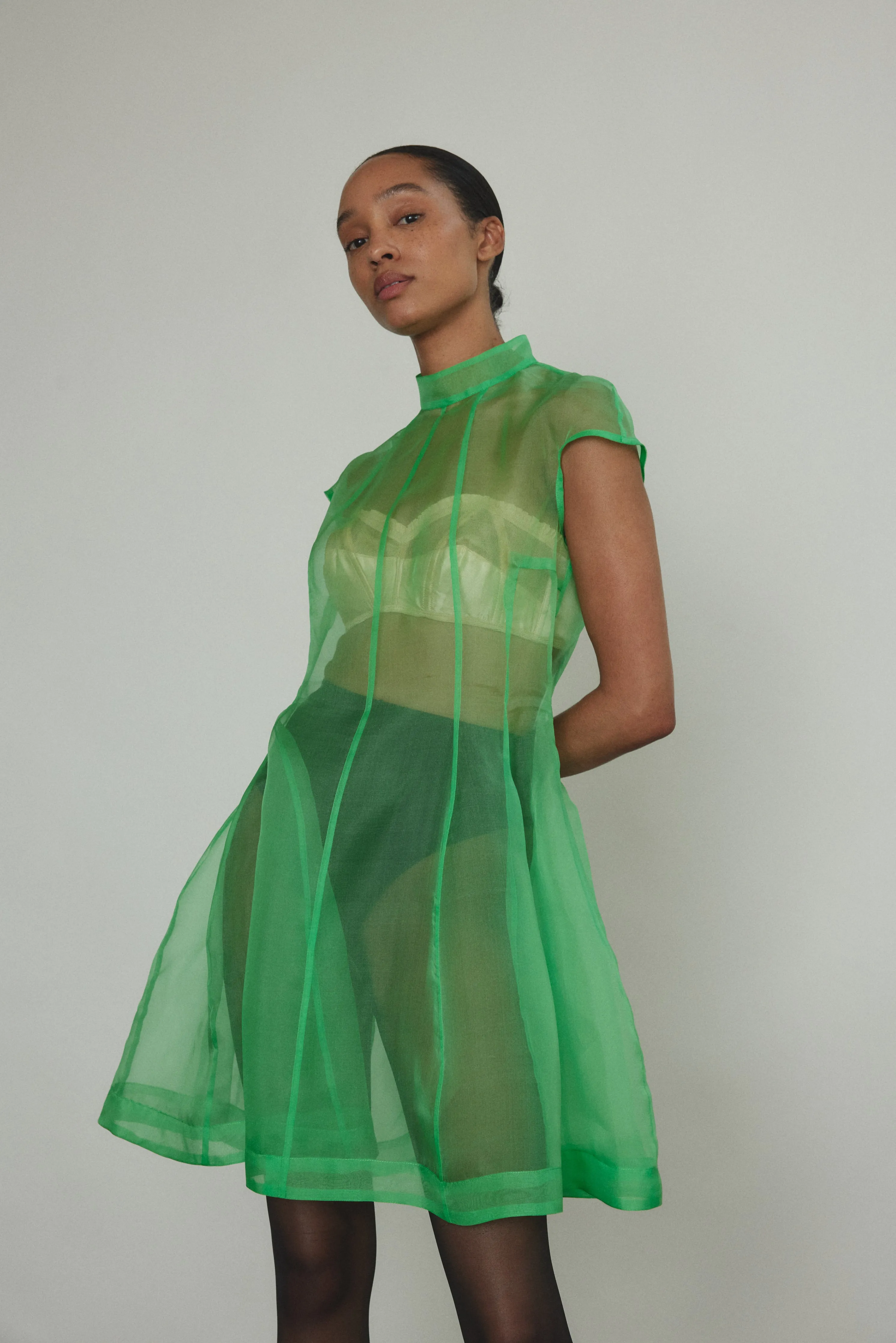 Reine Dress - Celadon sold by Kamperett product image thumbnail 2