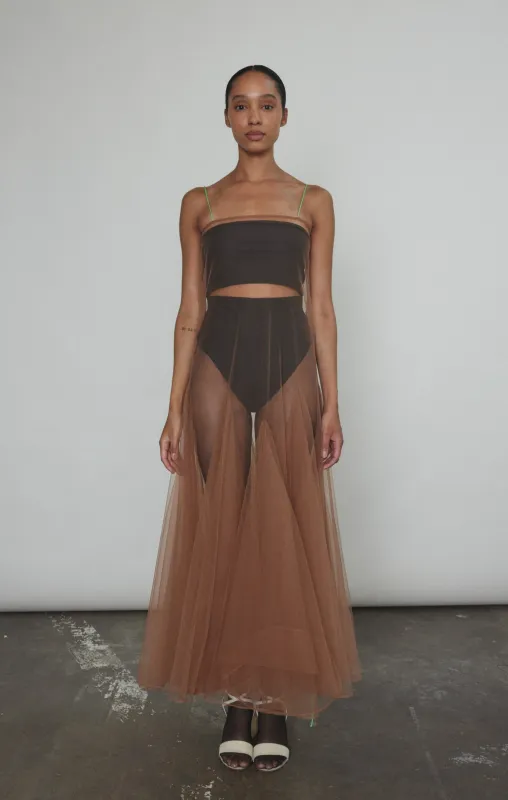 Camille Dress - Mocha made by Kamperett