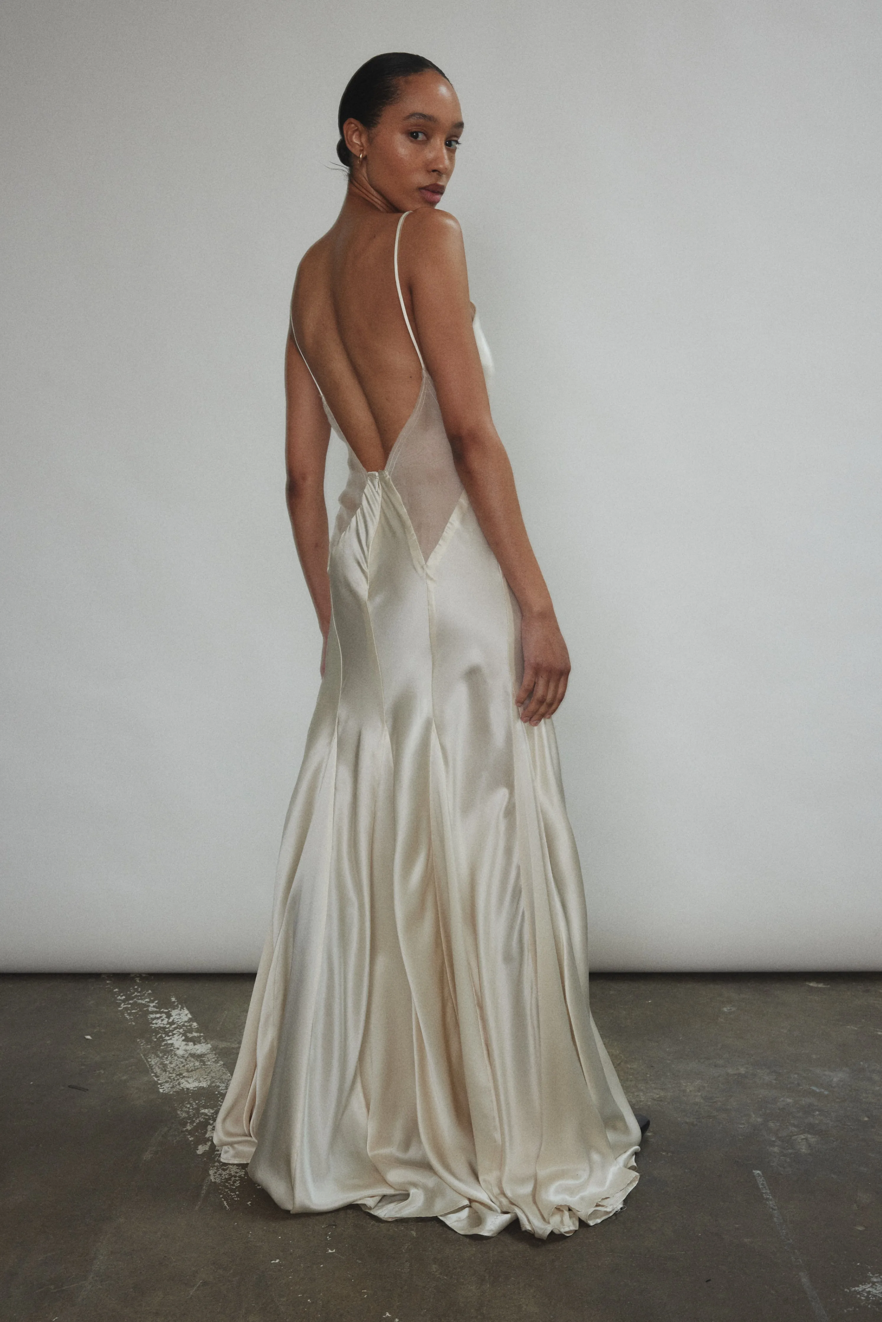 Simone Slip Dress - Ivory sold by Kamperett product image thumbnail 3