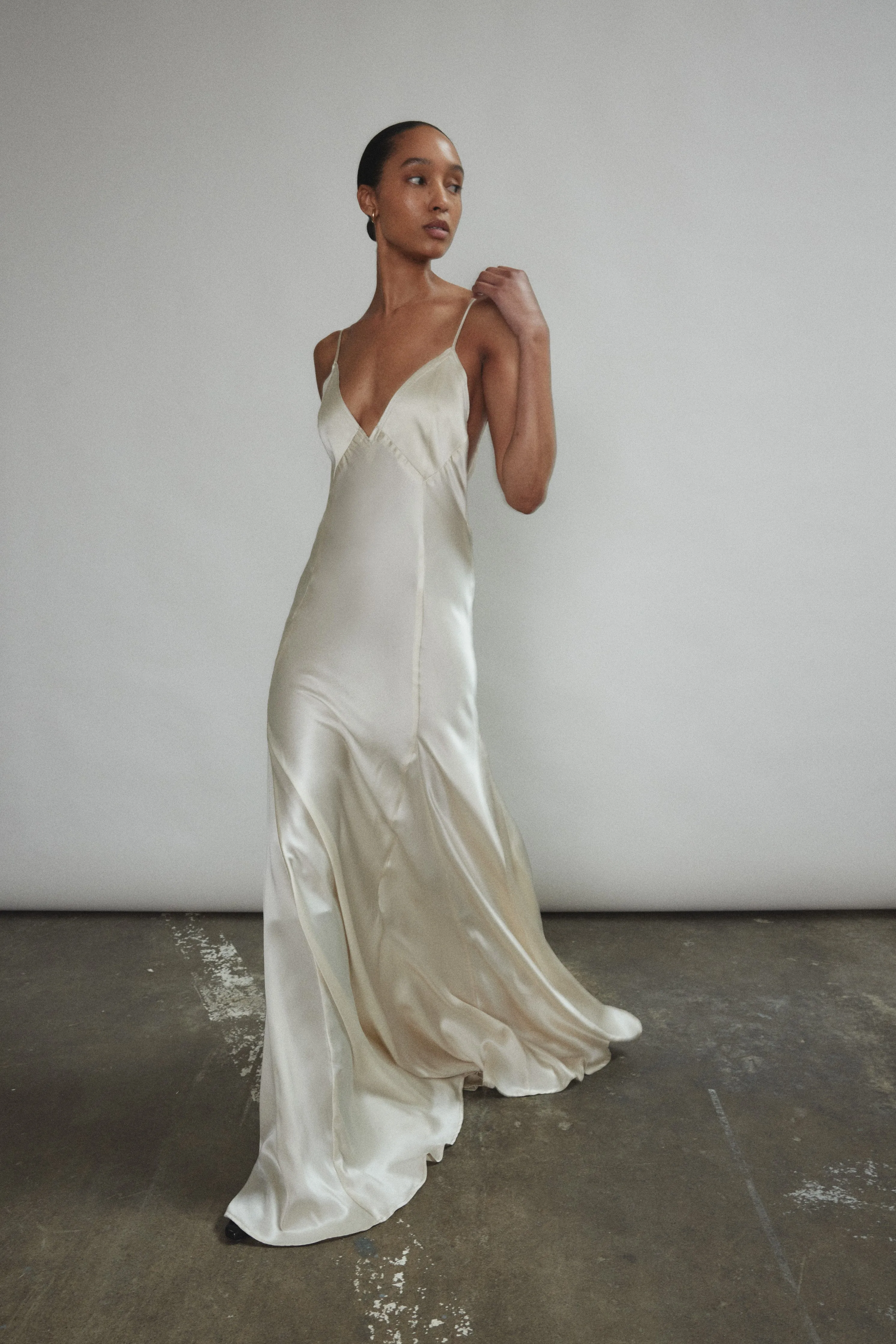 Simone Slip Dress - Ivory sold by Kamperett product image thumbnail 5