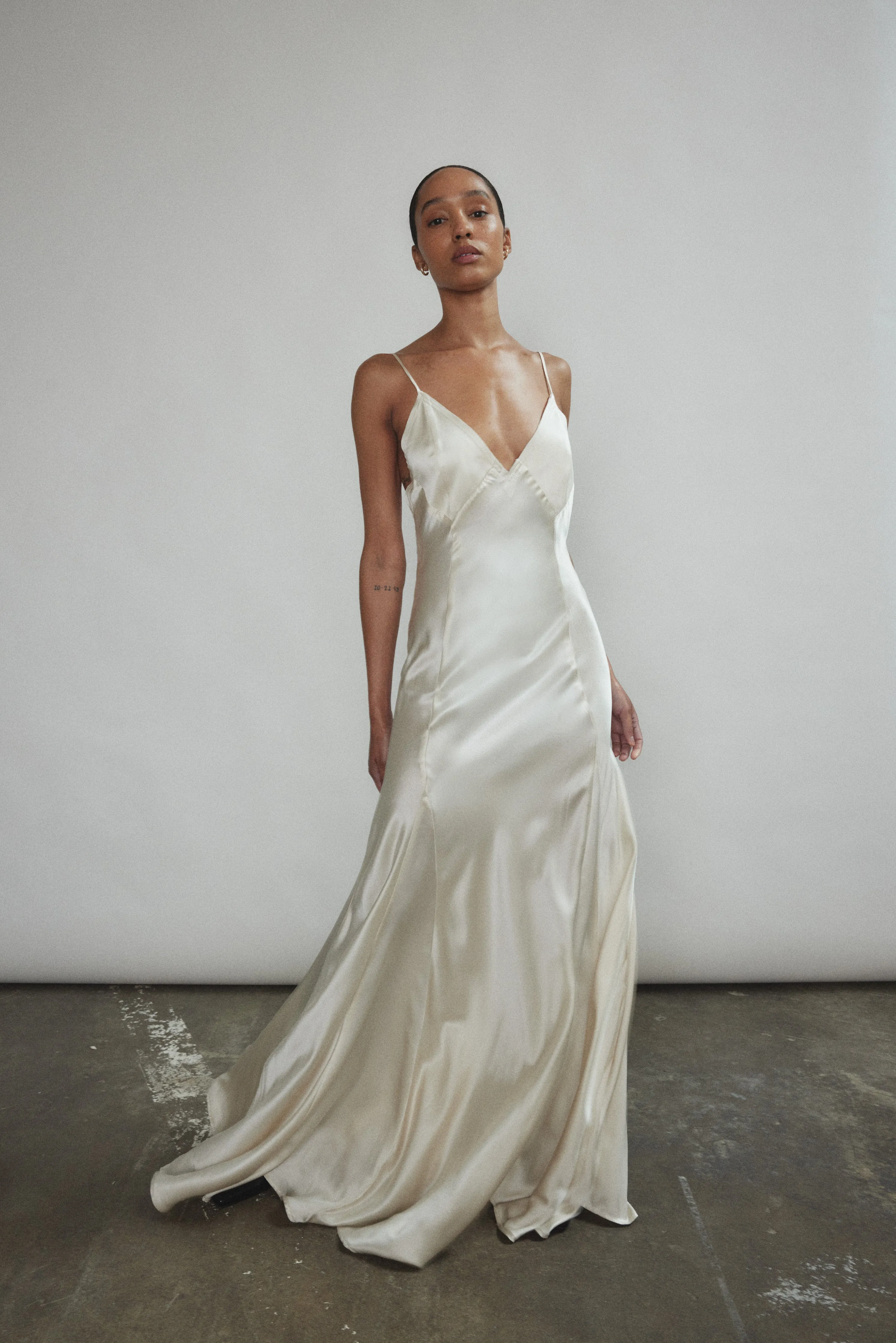 Simone Slip Dress - Ivory sold by Kamperett product image thumbnail 4