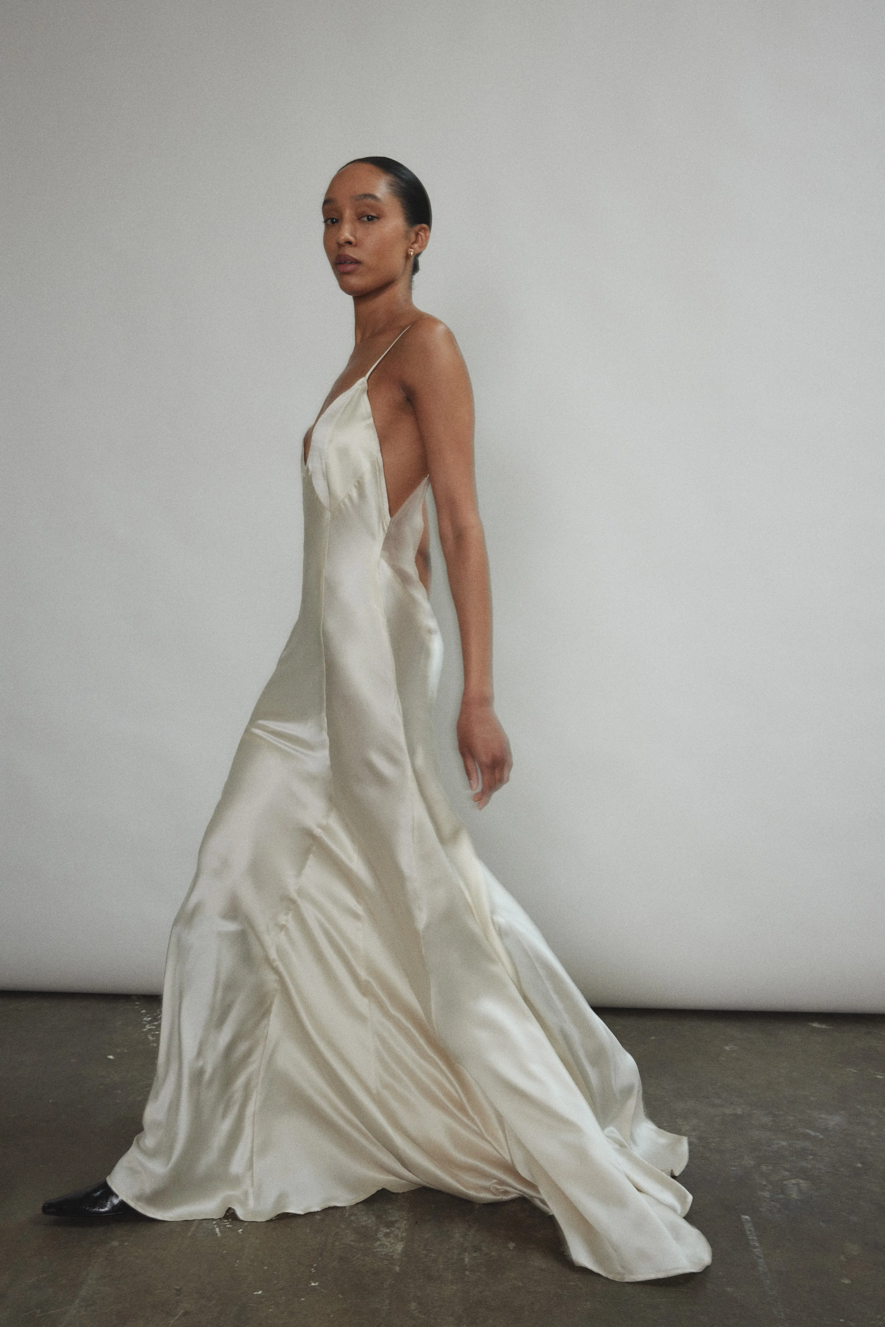Simone Slip Dress - Ivory sold by Kamperett product image thumbnail 2