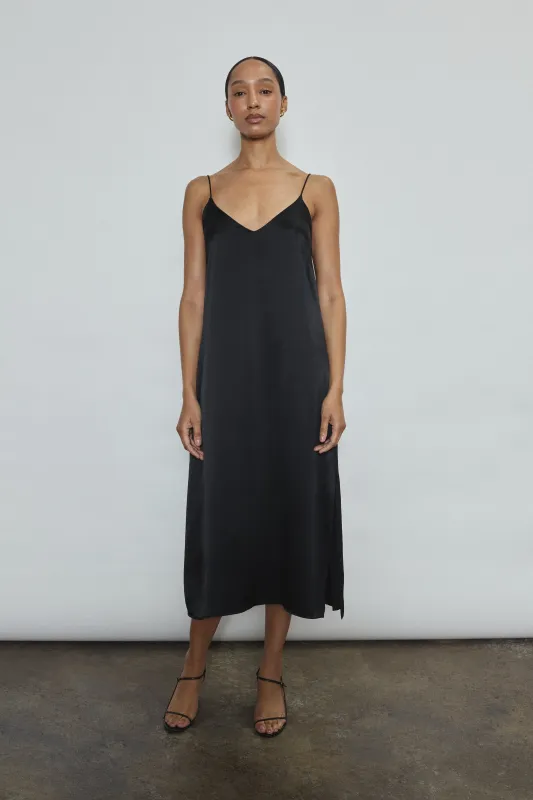 Sade Slip Dress - Black made by Kamperett