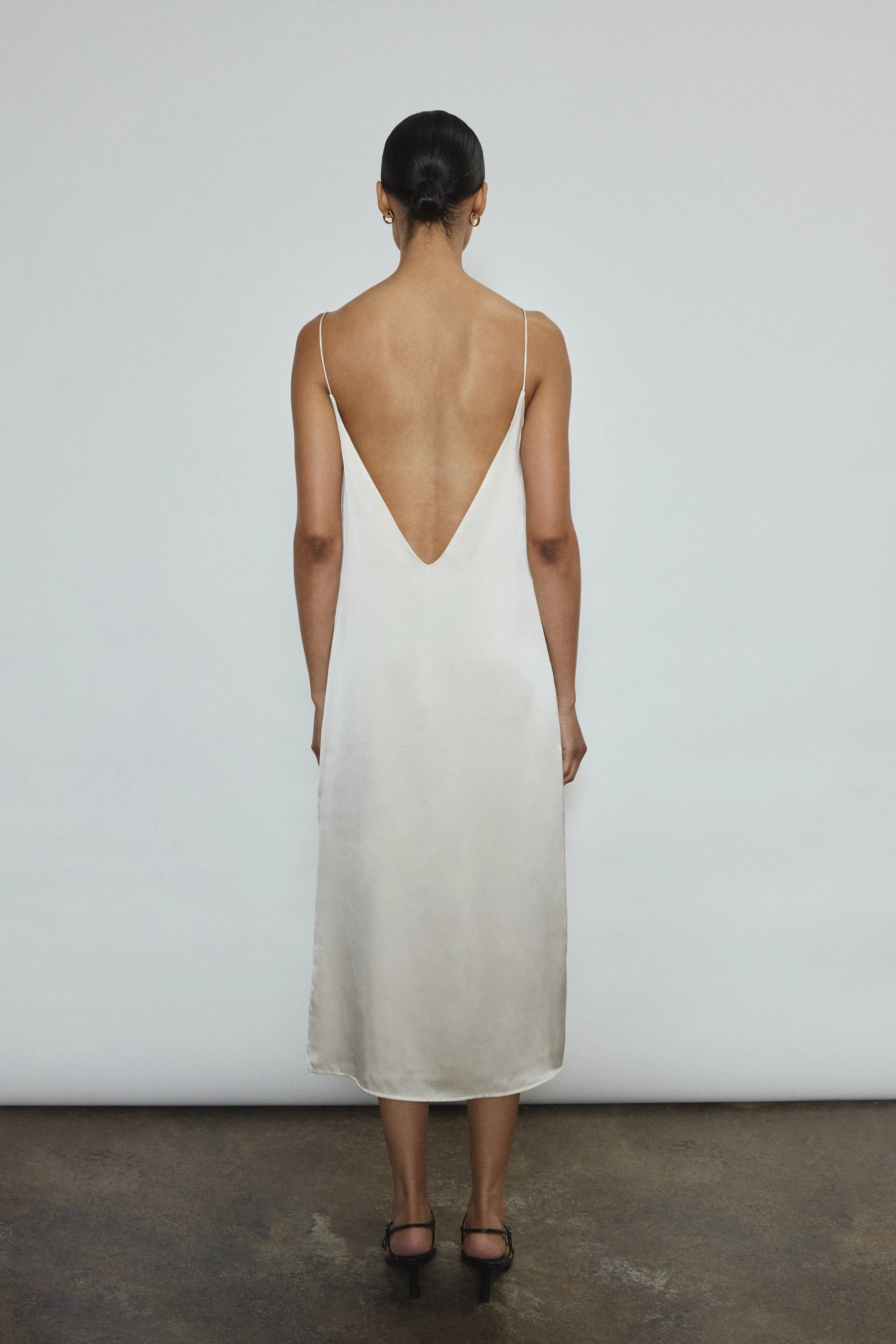 Sade Slip Dress - Ivory sold by Kamperett product image thumbnail 3