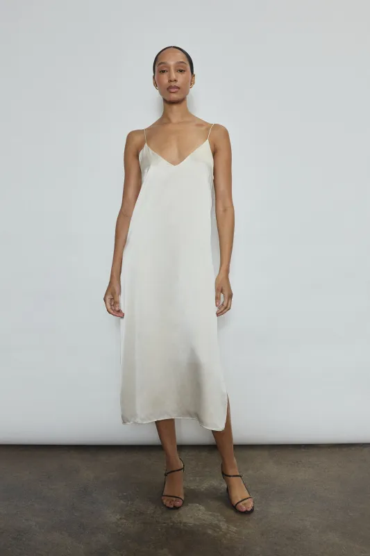 Sade Slip Dress - Ivory made by Kamperett