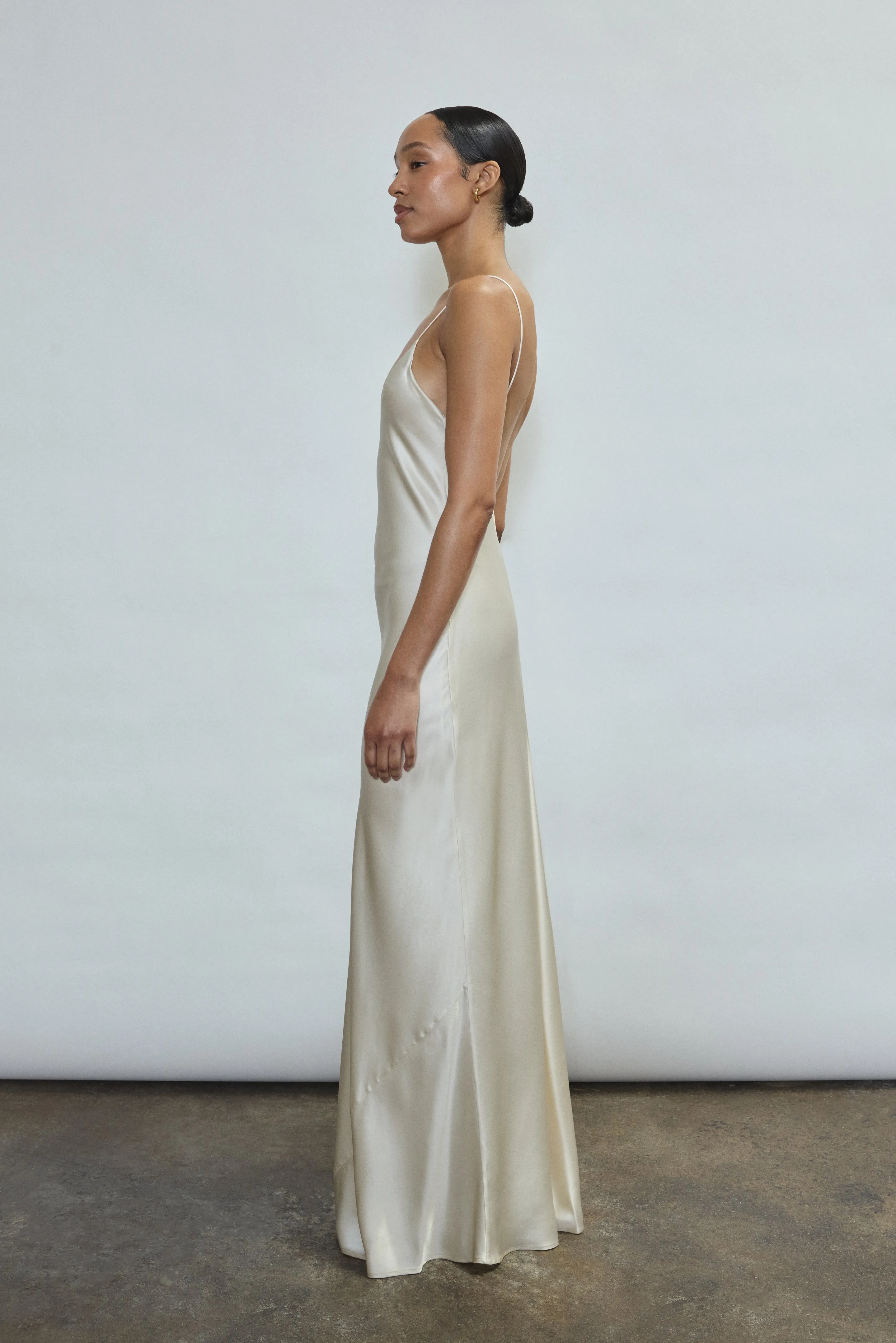 Caroline Slip Dress - Ivory sold by Kamperett product image thumbnail 2