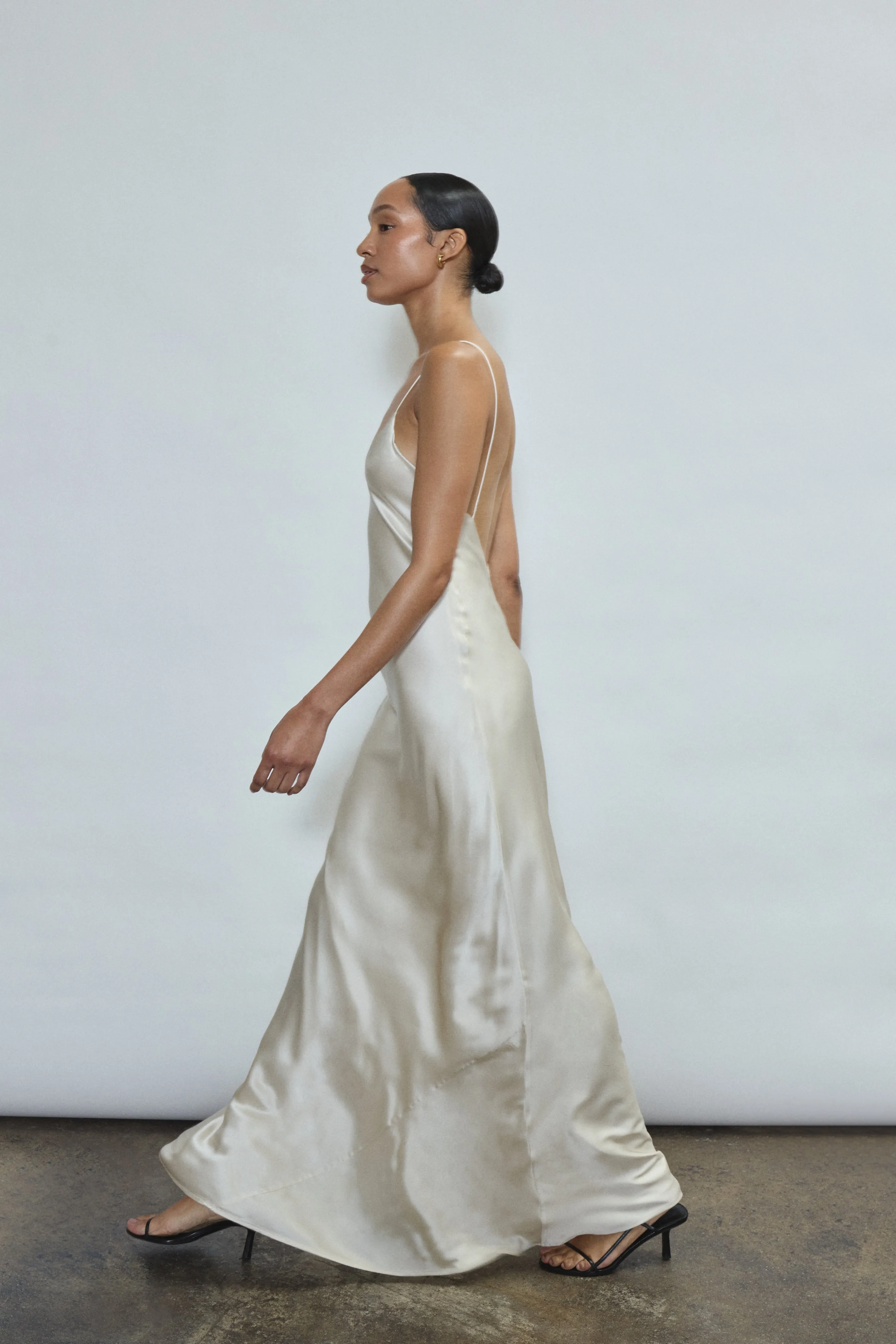 Caroline Slip Dress - Ivory sold by Kamperett product image thumbnail 4