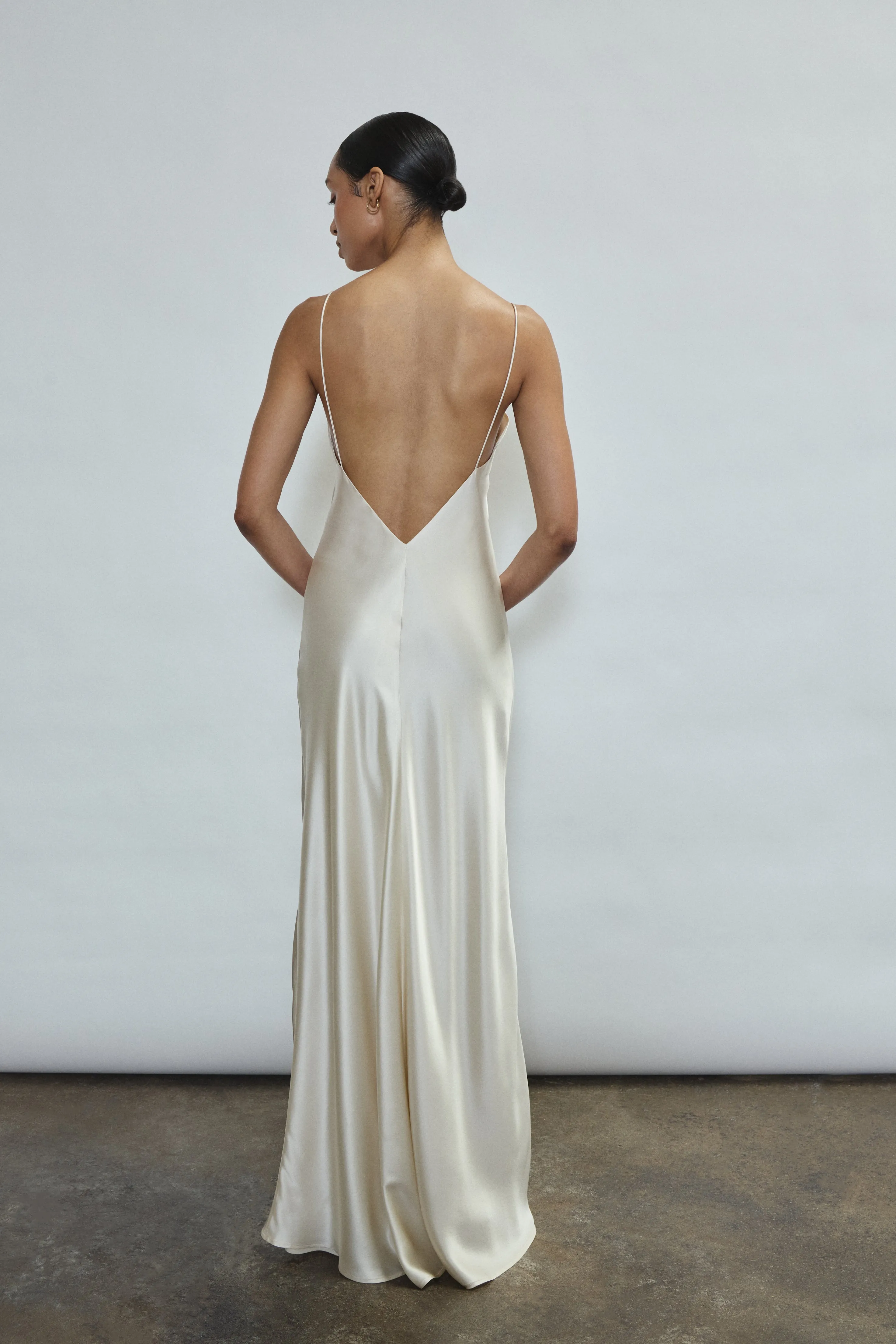 Caroline Slip Dress - Ivory sold by Kamperett product image thumbnail 3