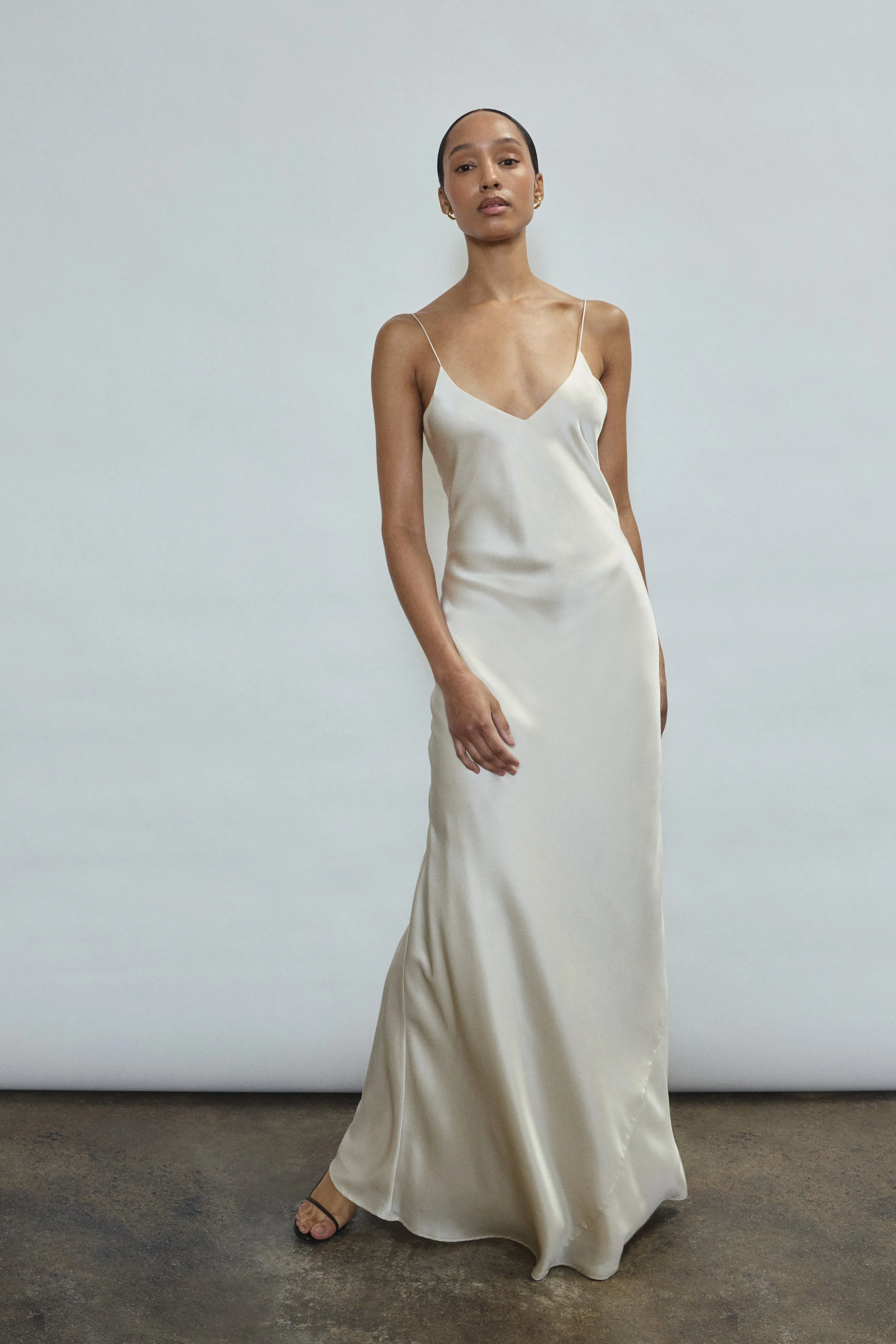 Caroline Slip Dress - Ivory sold by Kamperett product image thumbnail 5