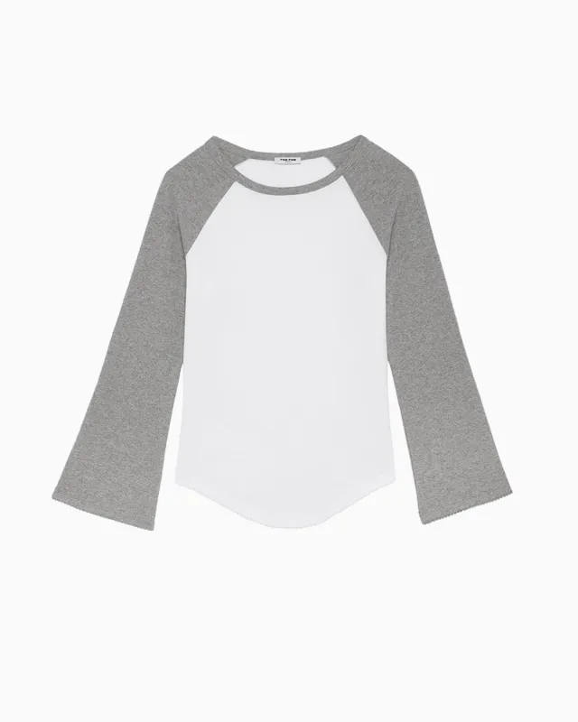 The Raglan: White / Grey Cotton Jersey made by Cou Cou Intimates