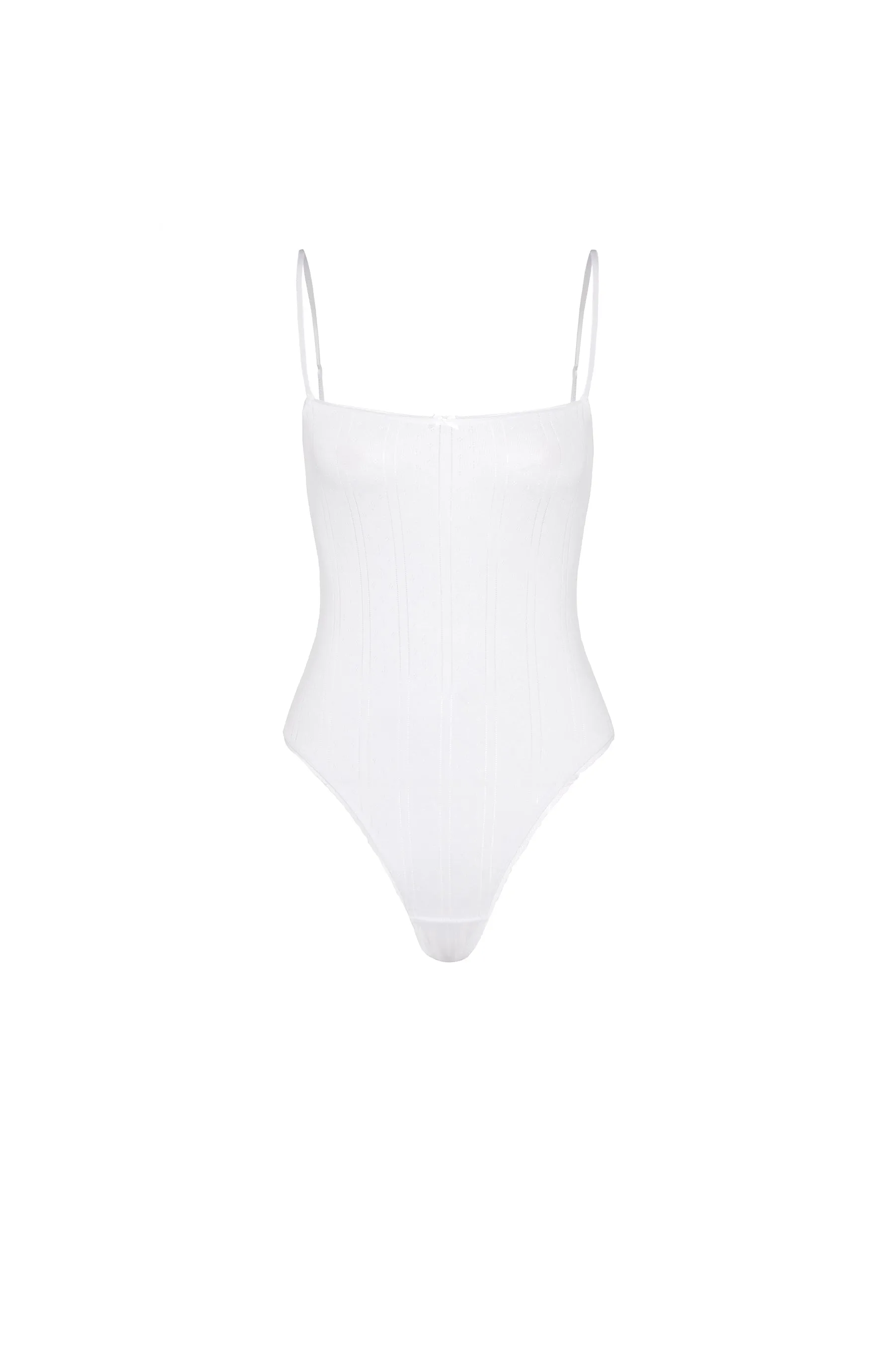 The Bodysuit: White Pointelle sold by Cou Cou Intimates product image thumbnail 3