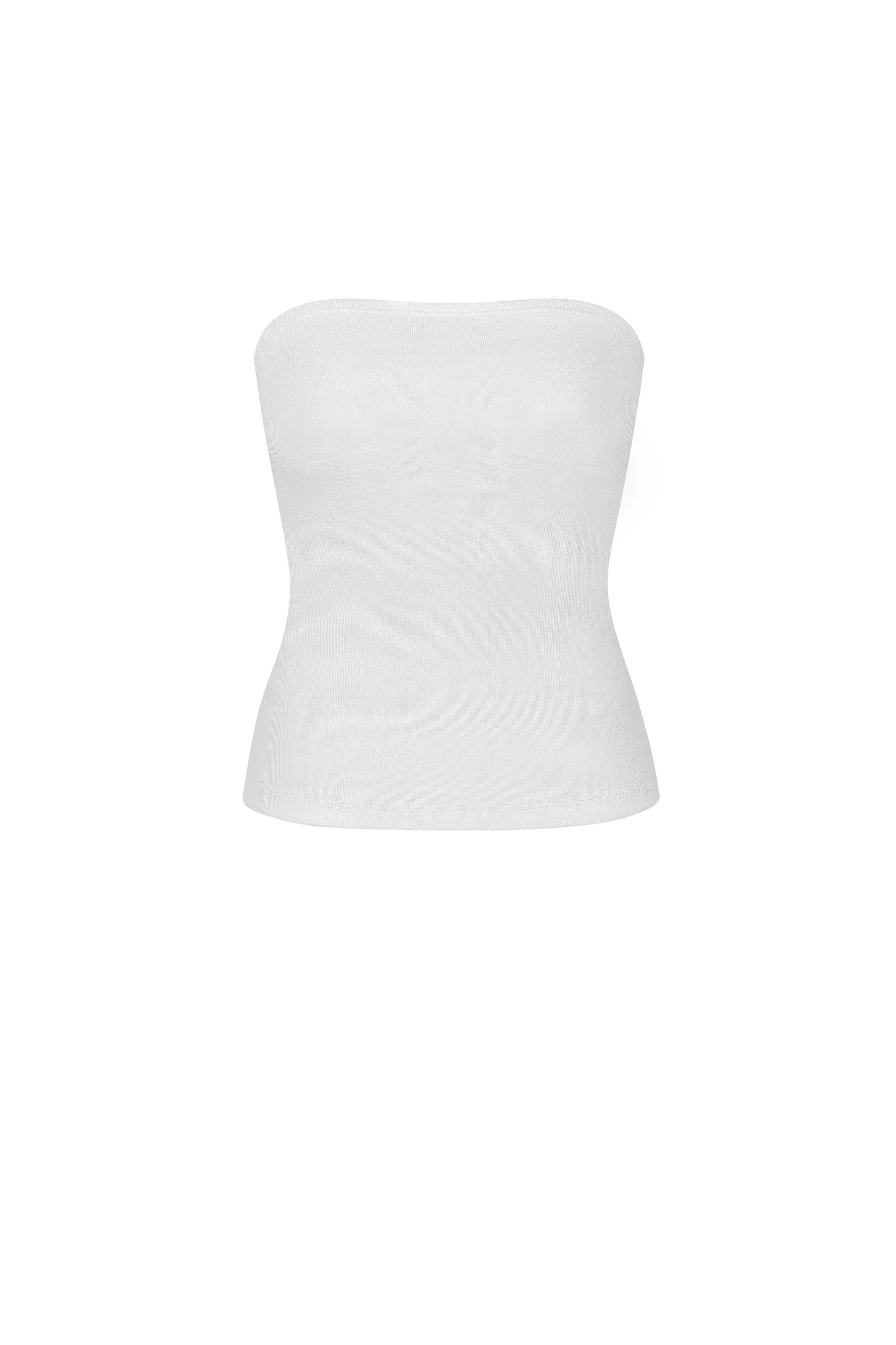 The Tube Top: White Cotton Jersey sold by Cou Cou Intimates product image thumbnail 3