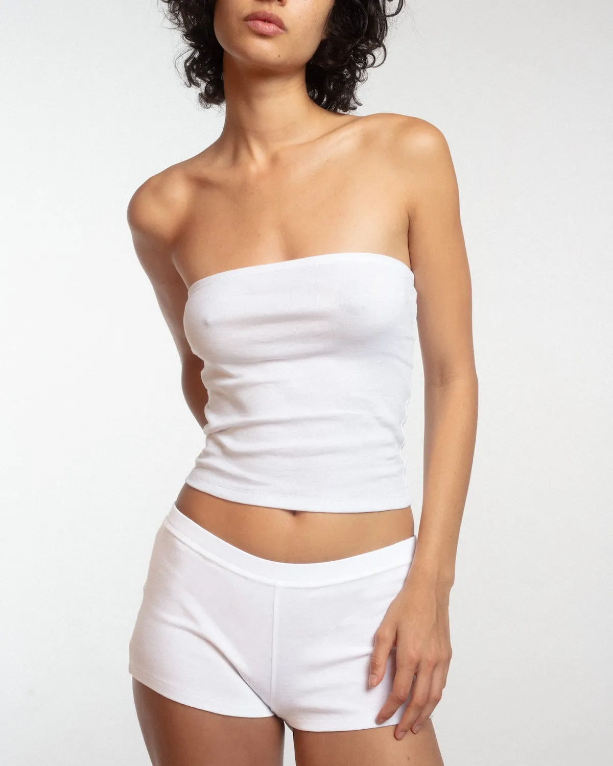 The Tube Top: White Cotton Jersey sold by Cou Cou Intimates product image thumbnail 5