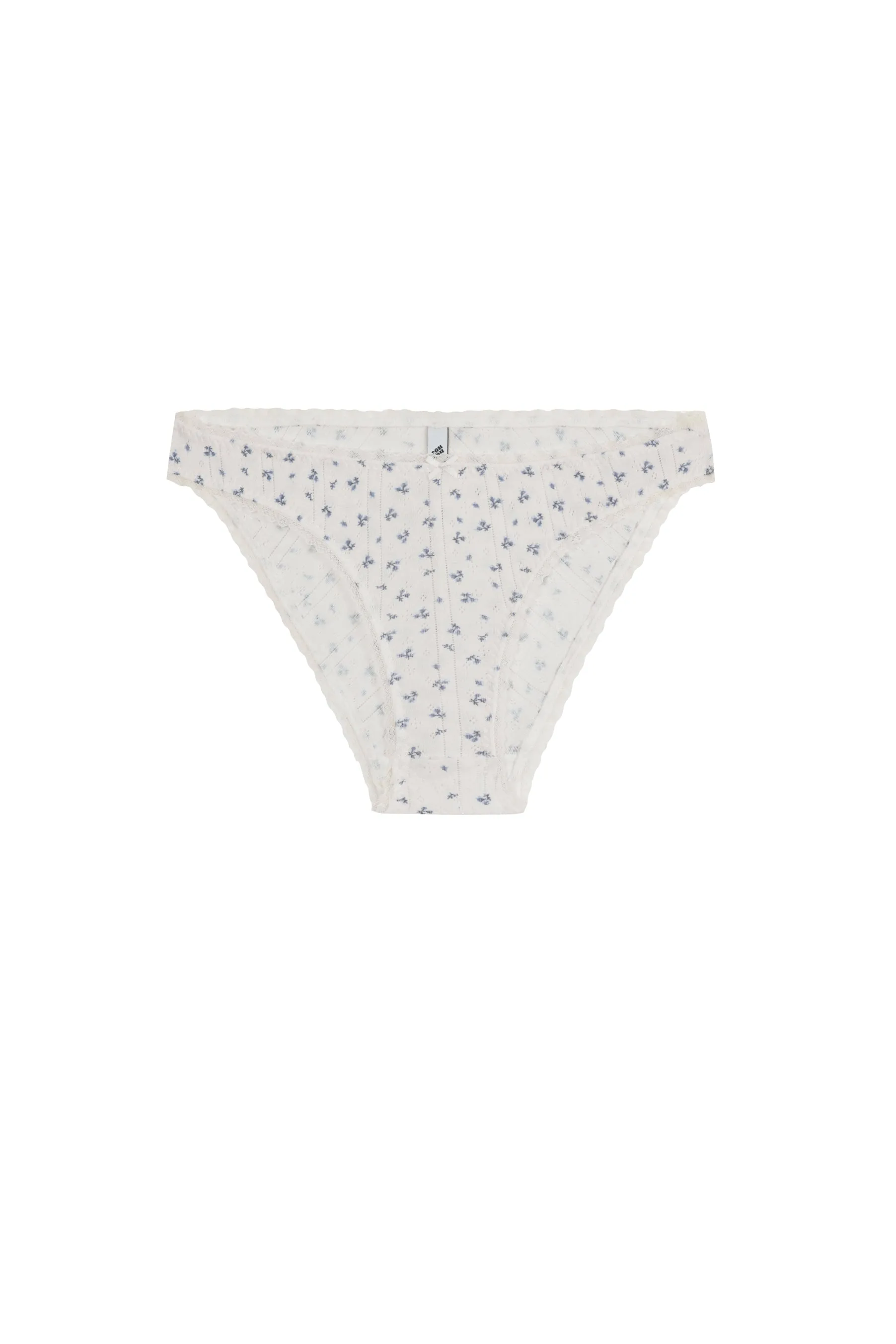 The High Rise: Blue Fields Pointelle sold by Cou Cou Intimates product image thumbnail 3