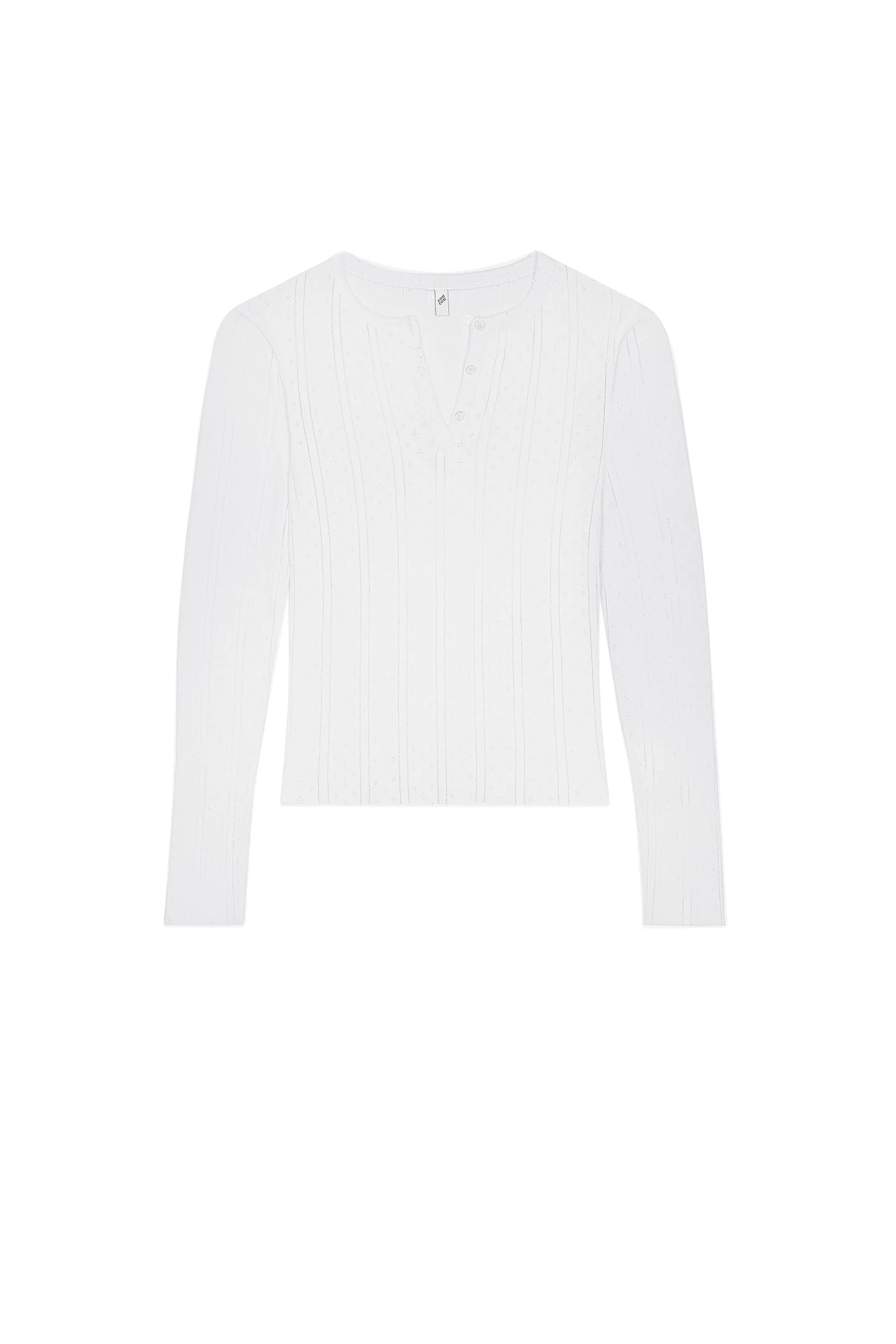 The Henley: White Pointelle sold by Cou Cou Intimates product image thumbnail 3