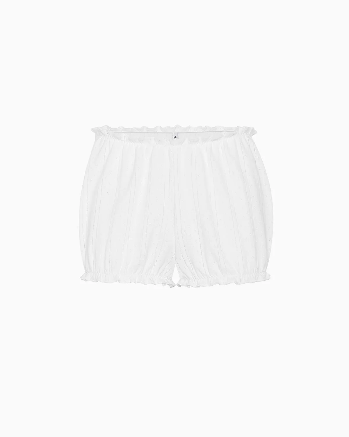 The Bloomer: White Pointelle sold by Cou Cou Intimates