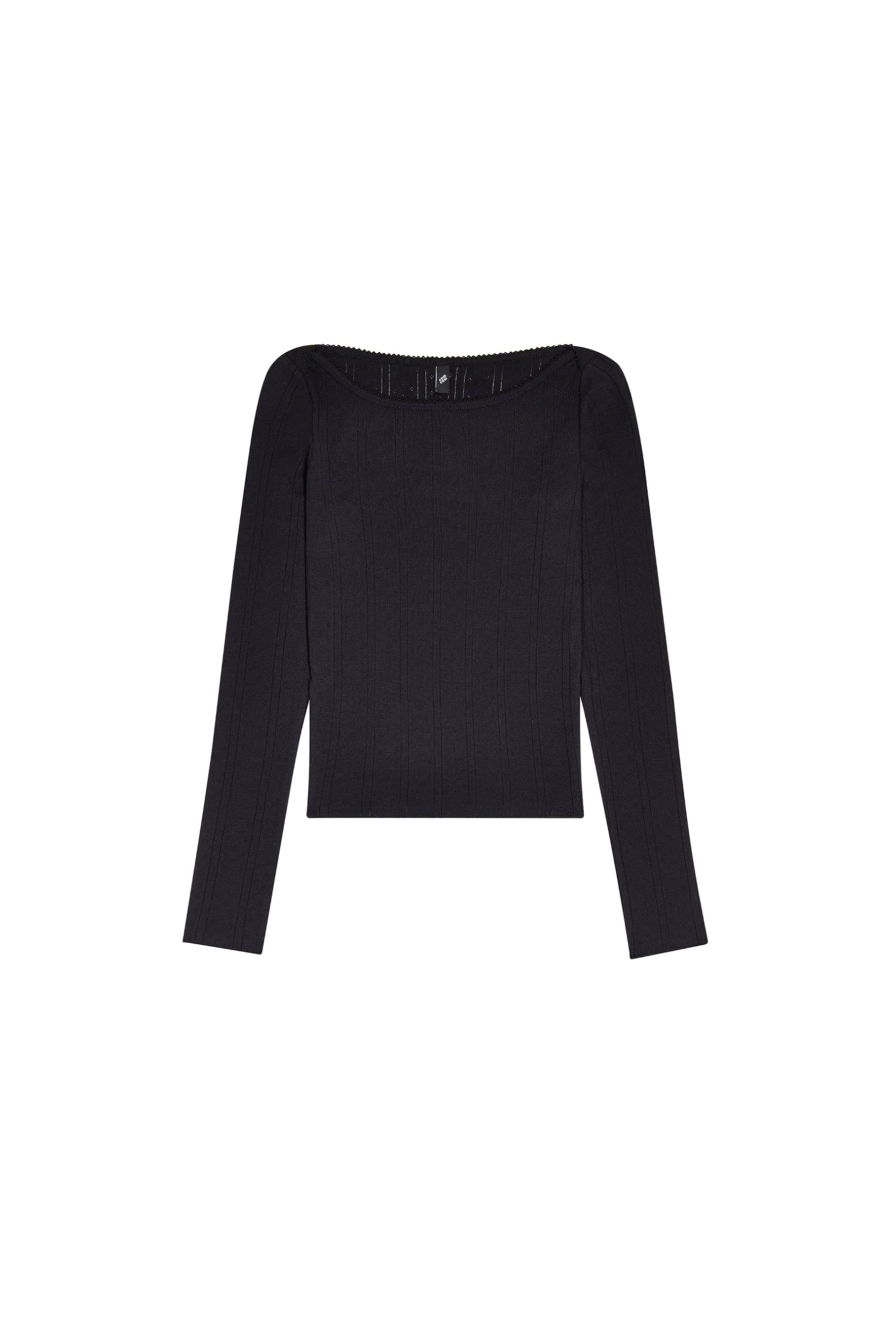The Bateau: Black Pointelle sold by Cou Cou Intimates product image thumbnail 3