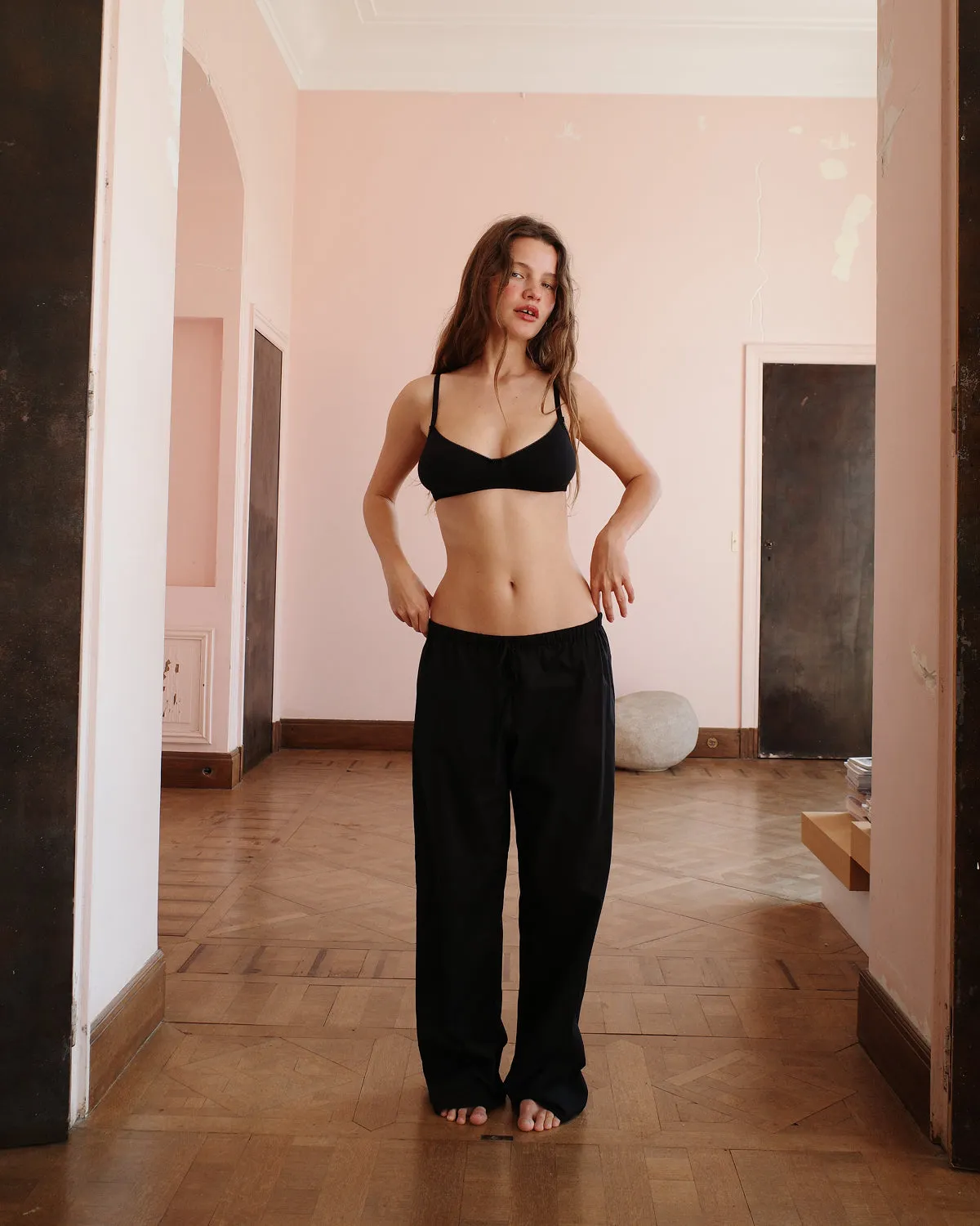 The Pant: Black Cotton Voile sold by Cou Cou Intimates product image thumbnail 4
