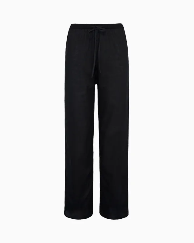 The Pant: Black Cotton Voile made by Cou Cou Intimates