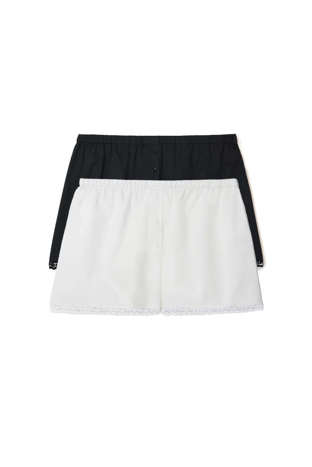 The Boxer 2 Pack: French Poplin Black & White sold by Cou Cou Intimates product image thumbnail 3