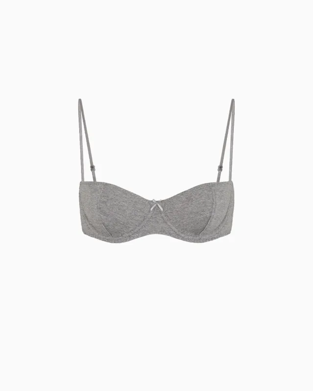 The Teacup: Grey Cotton Jersey made by Cou Cou Intimates