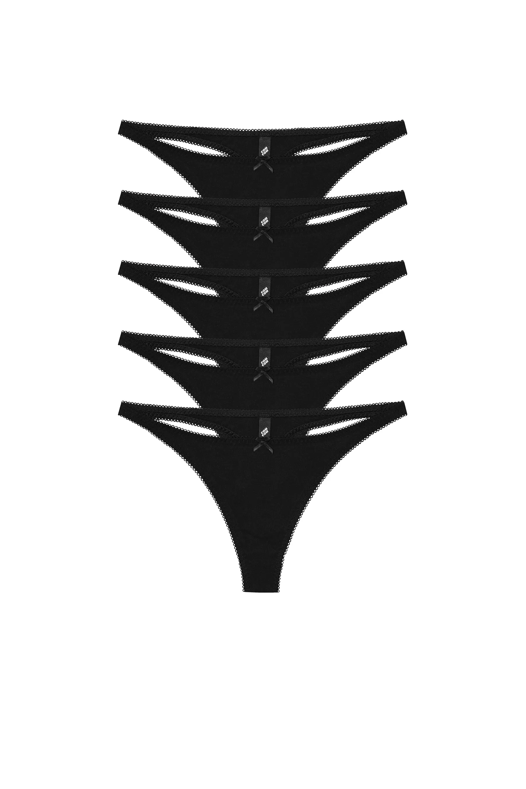The Thong 5 Pack: Cotton Jersey sold by Cou Cou Intimates product image thumbnail 3