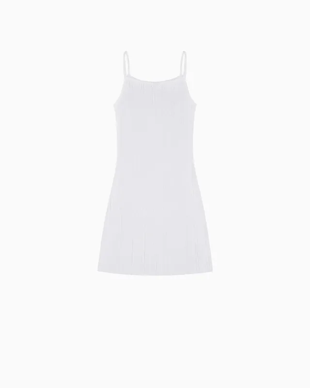 The Picot Dress: White Pointelle made by Cou Cou Intimates