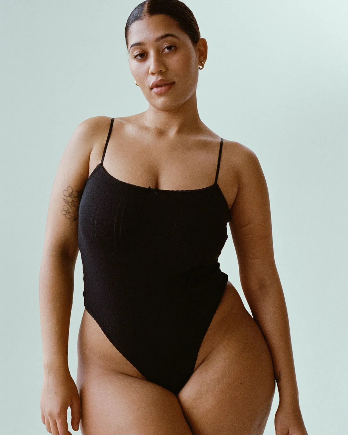 The Bodysuit: Black Pointelle sold by Cou Cou Intimates product image thumbnail 5