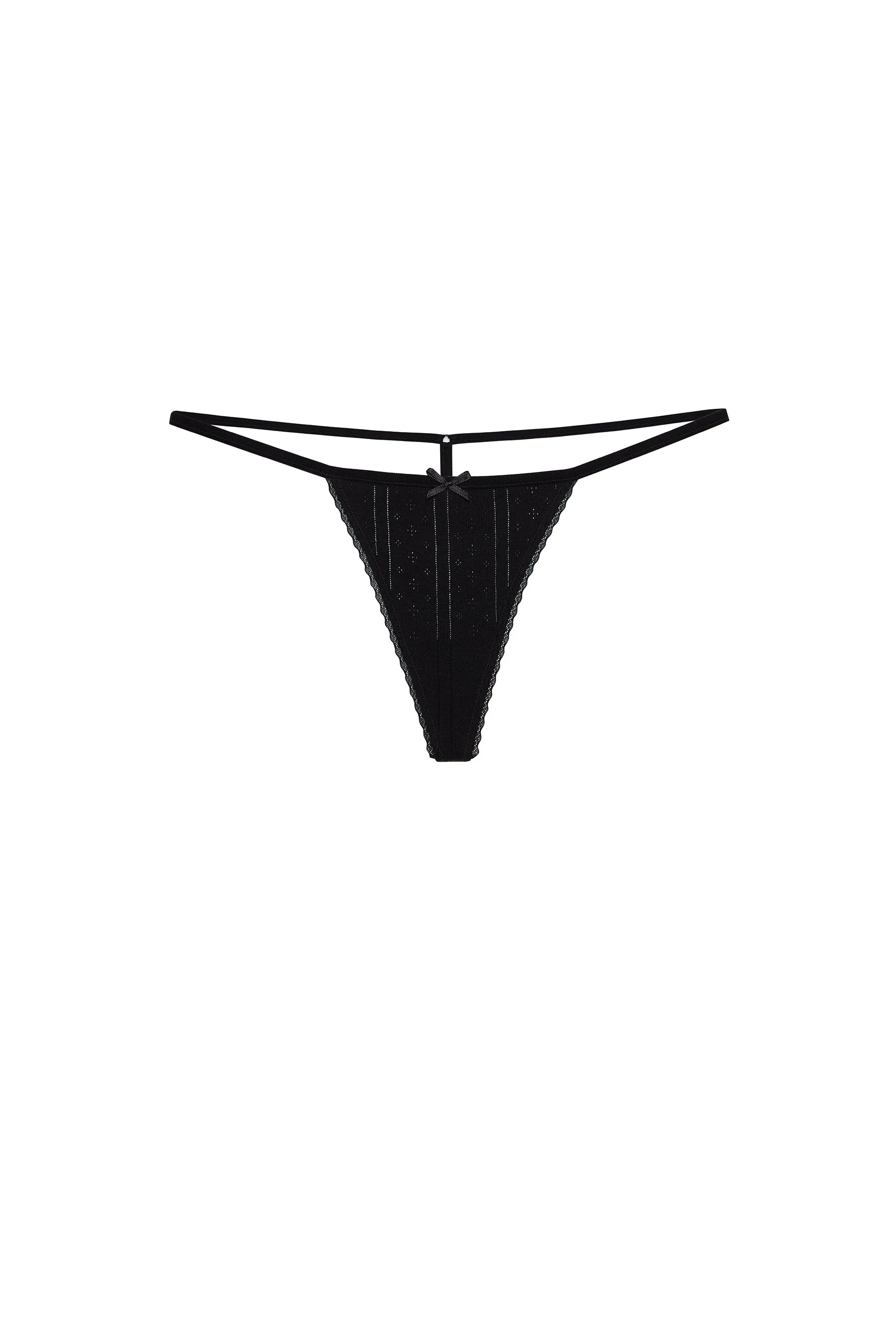 The Tanga: Black Pointelle sold by Cou Cou Intimates product image thumbnail 3
