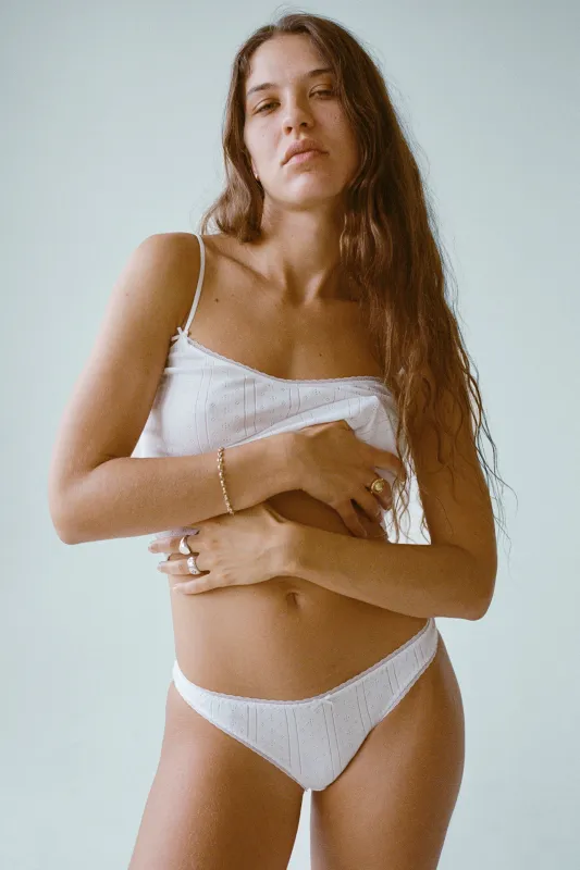 The Low Rise 3 Pack: White made by Cou Cou Intimates